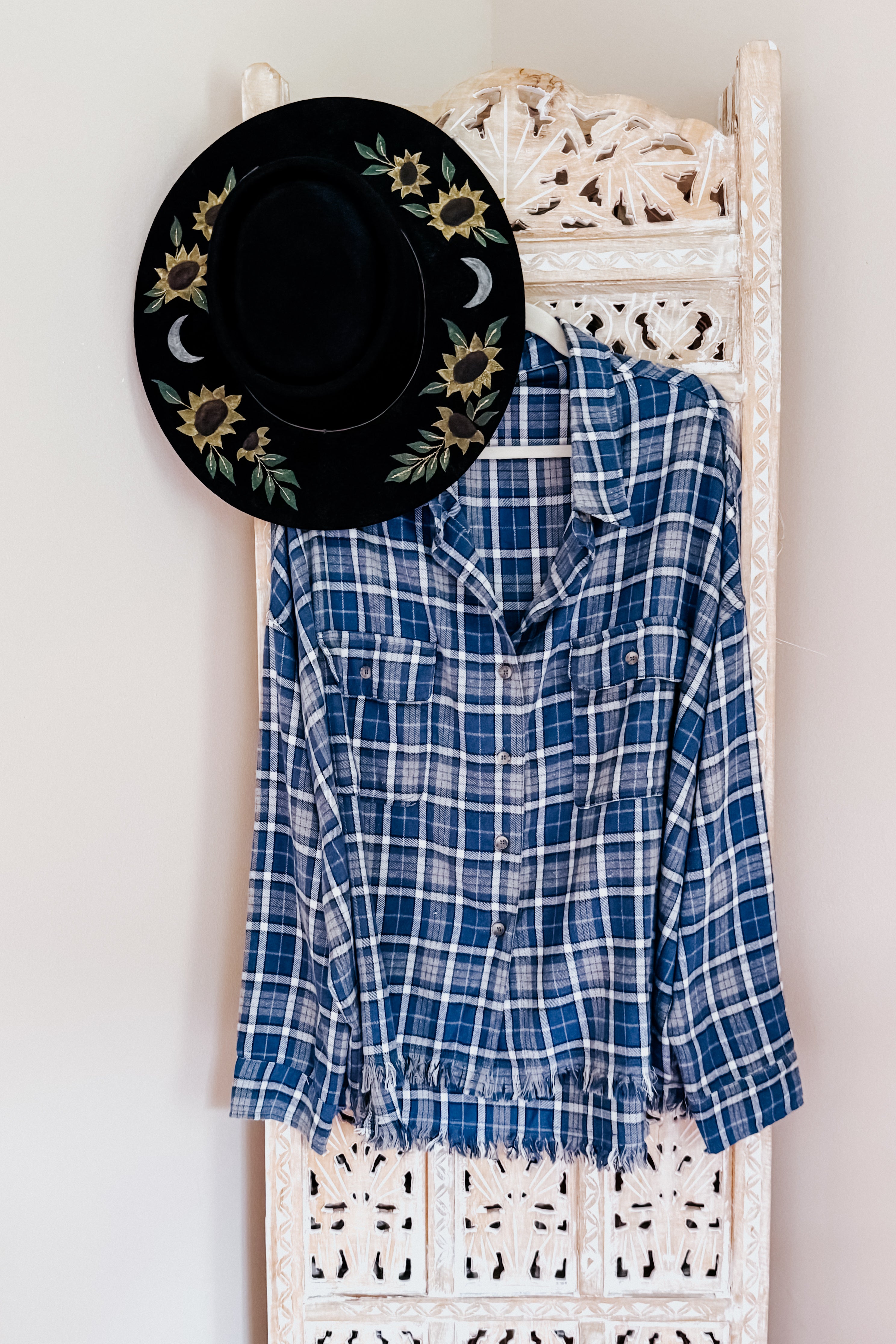 Perfect Find Plaid Dolman Button Up Shirt • Blue