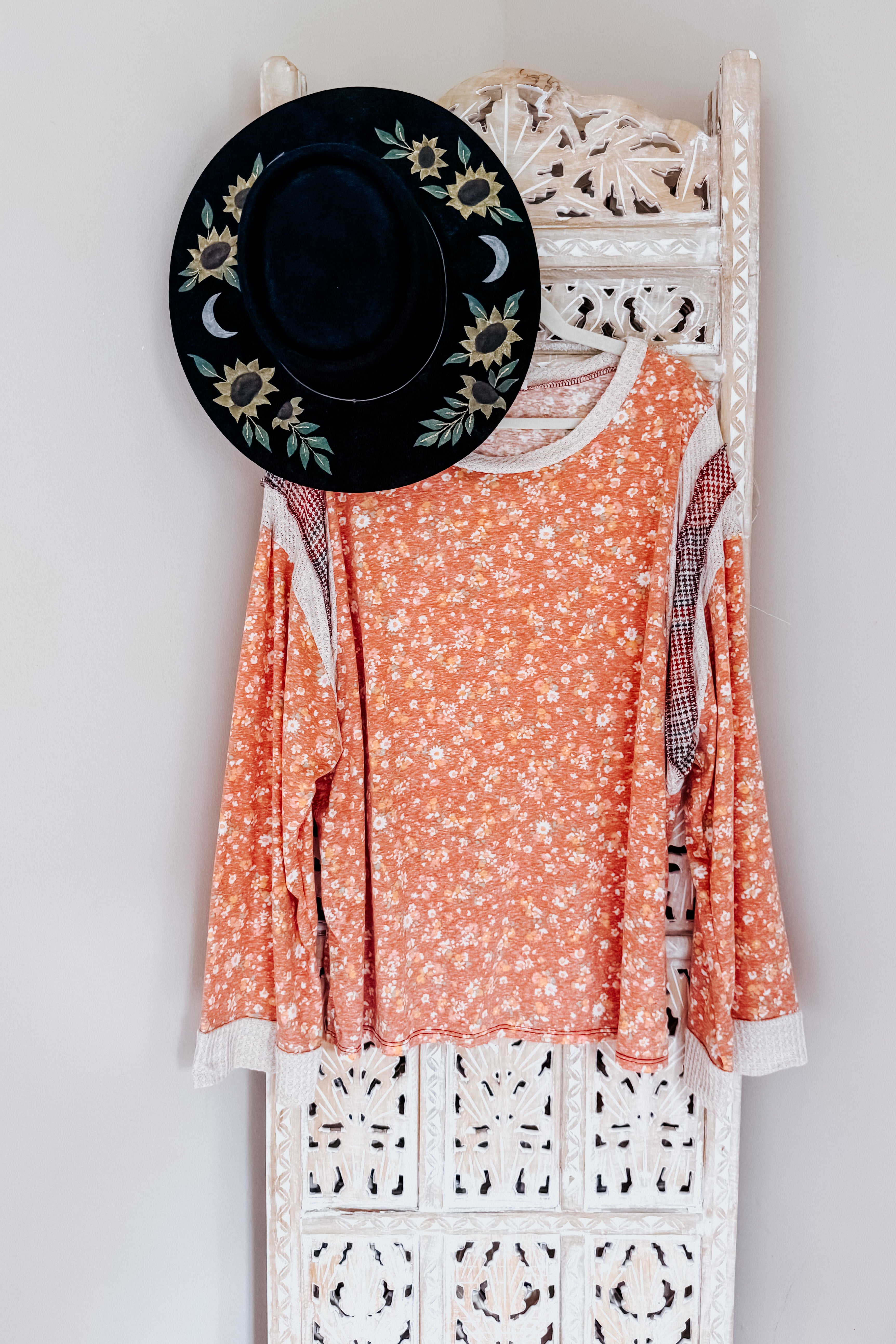 In the Flower Fields Floral Top