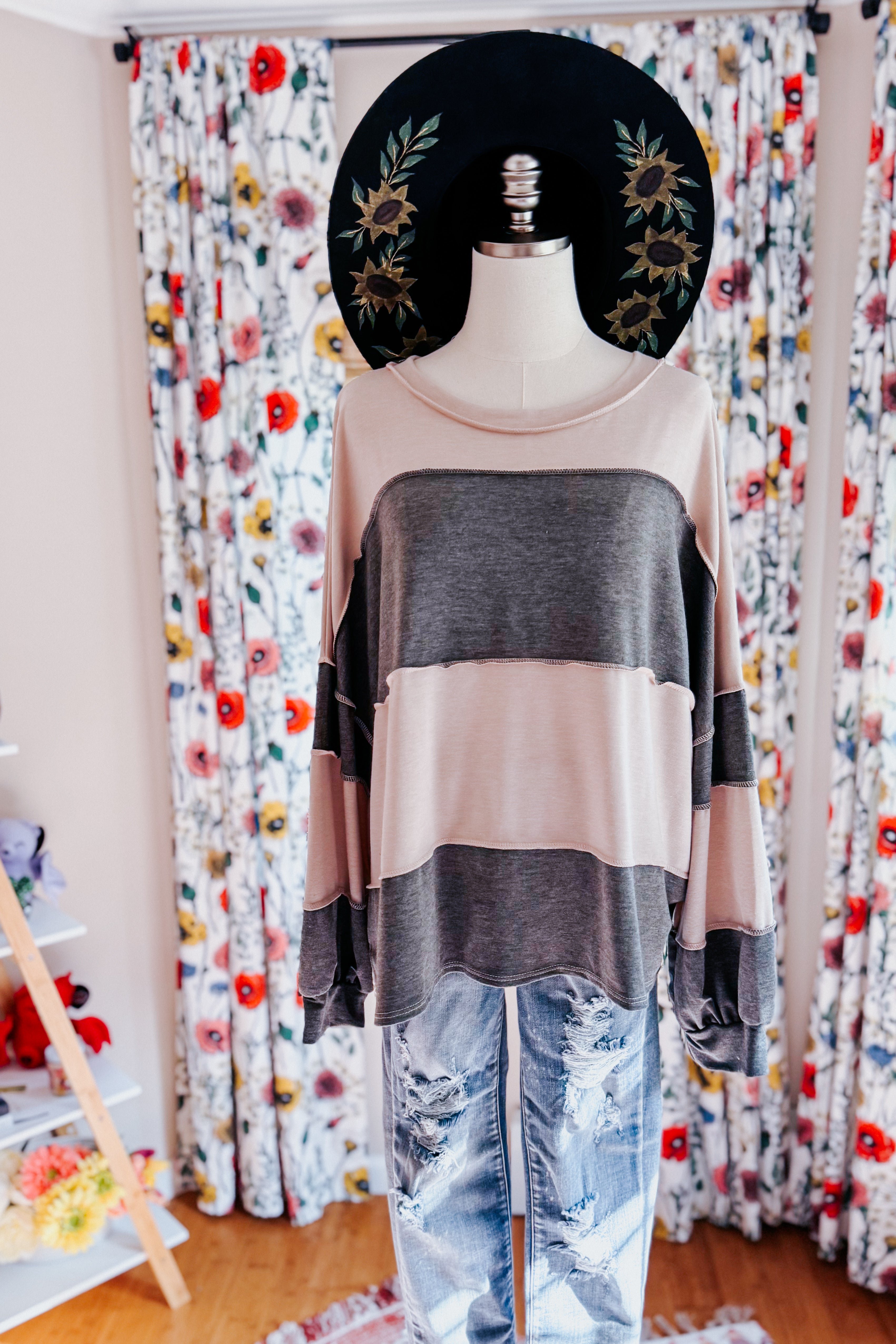At the Block Party Pullover • Dusty Teal