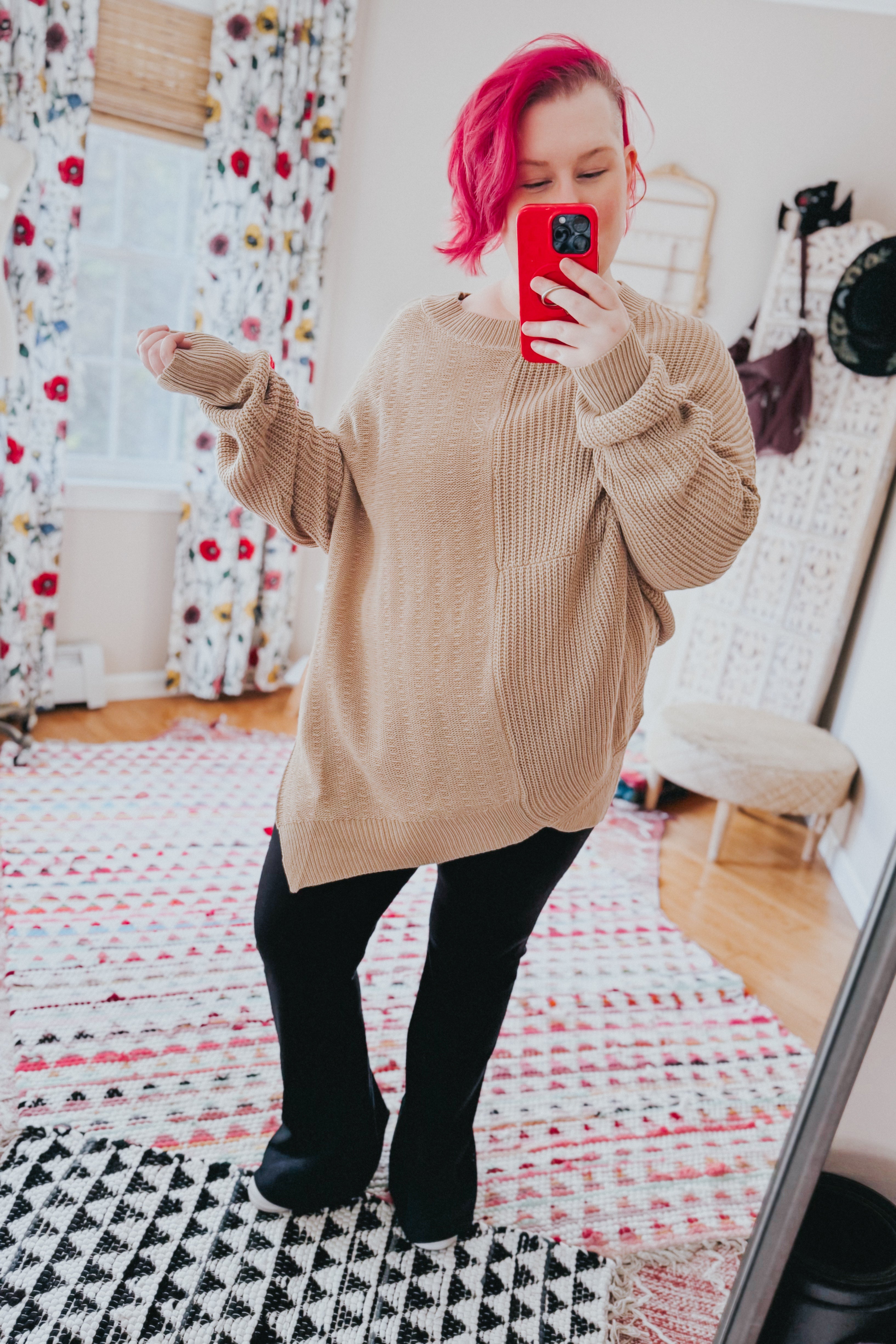 Suddenly Fine Asymmetrical Knit Sweater • Cream
