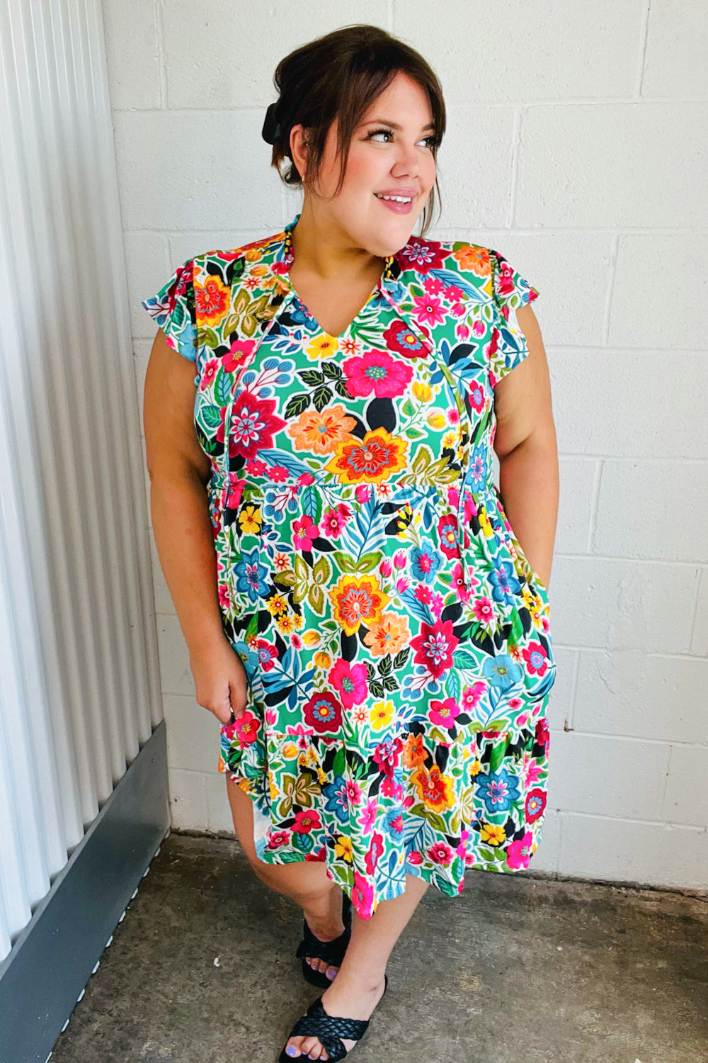 Equinox Ruffled Dress
