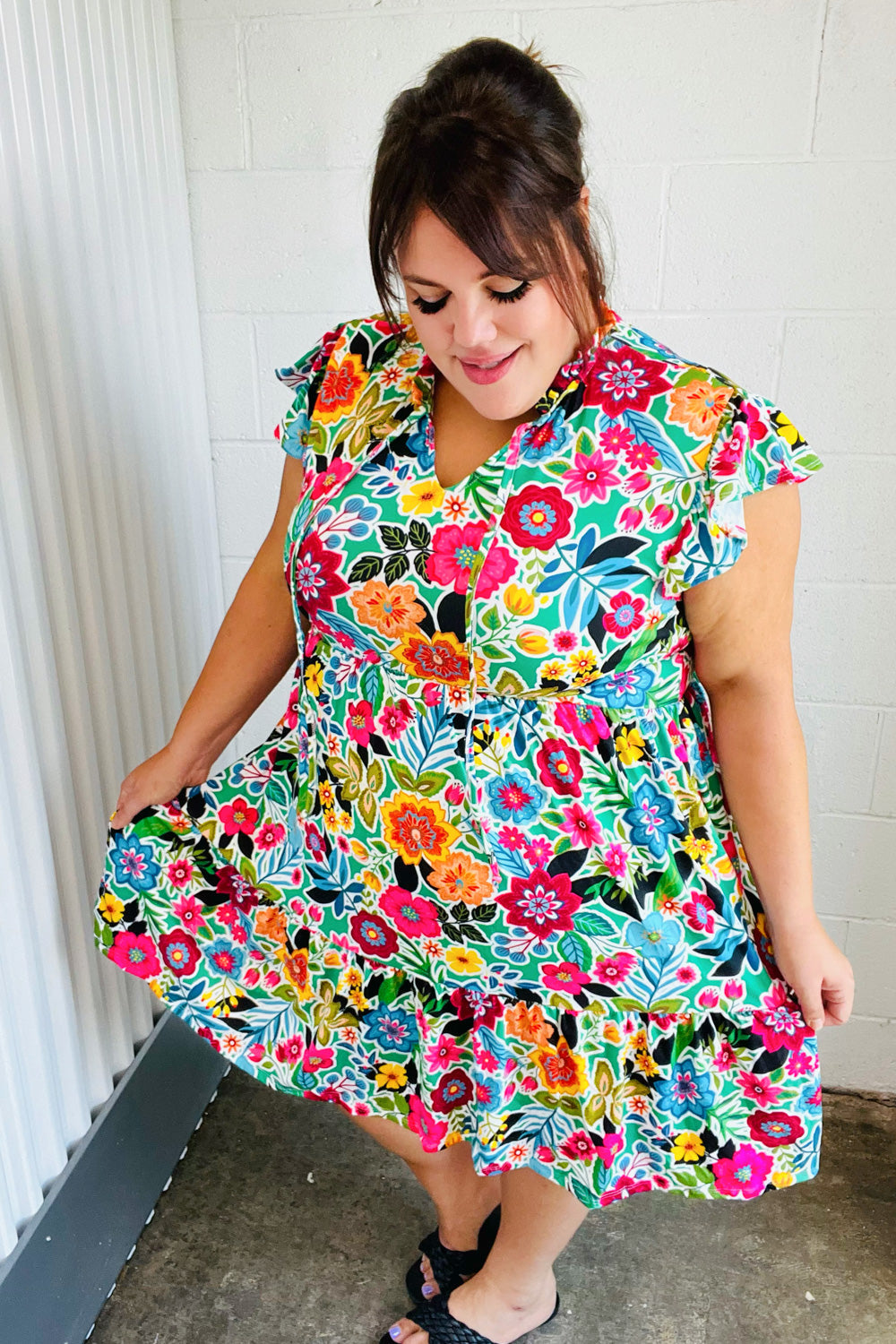 Equinox Ruffled Dress