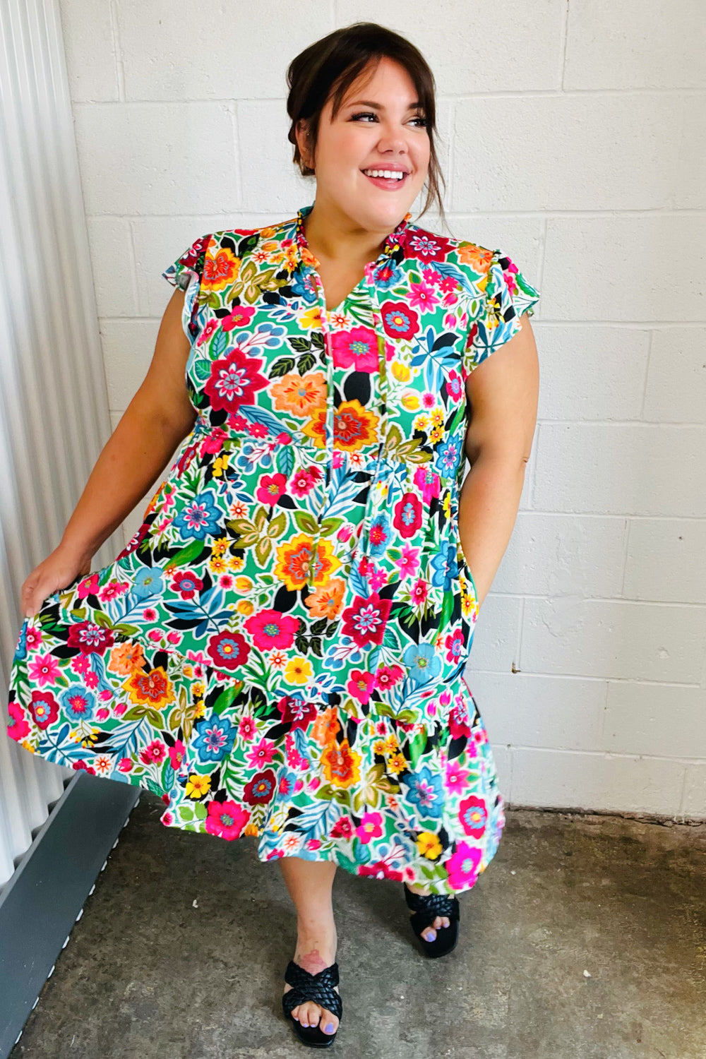 Equinox Ruffled Dress