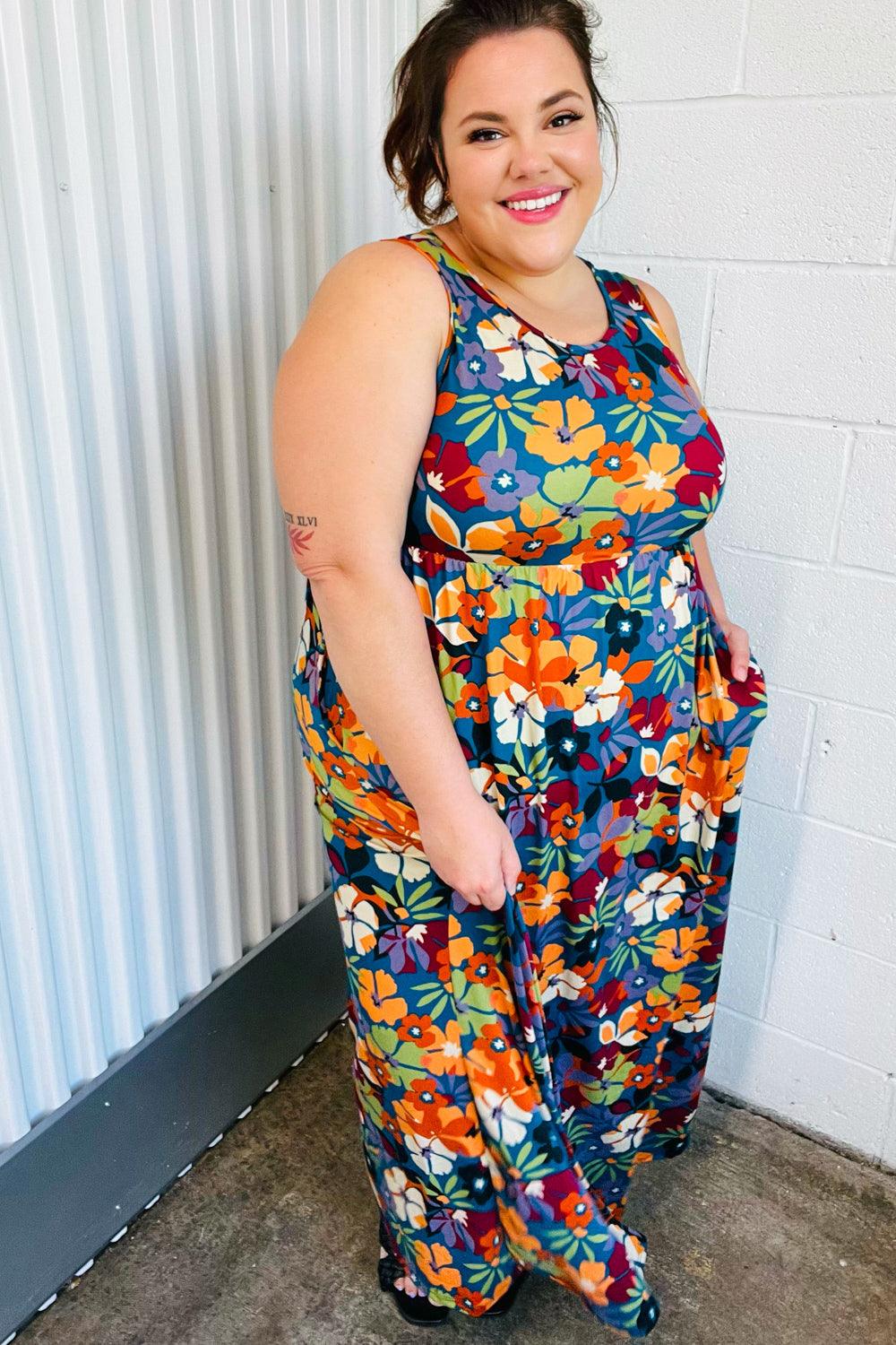 I Wonder Sleeveless Maxi Dress
