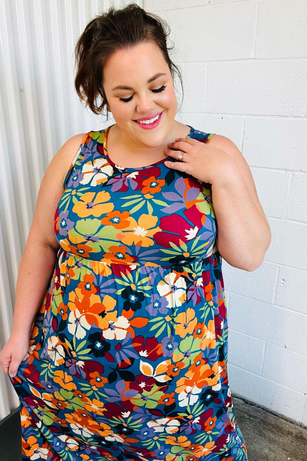 I Wonder Sleeveless Maxi Dress