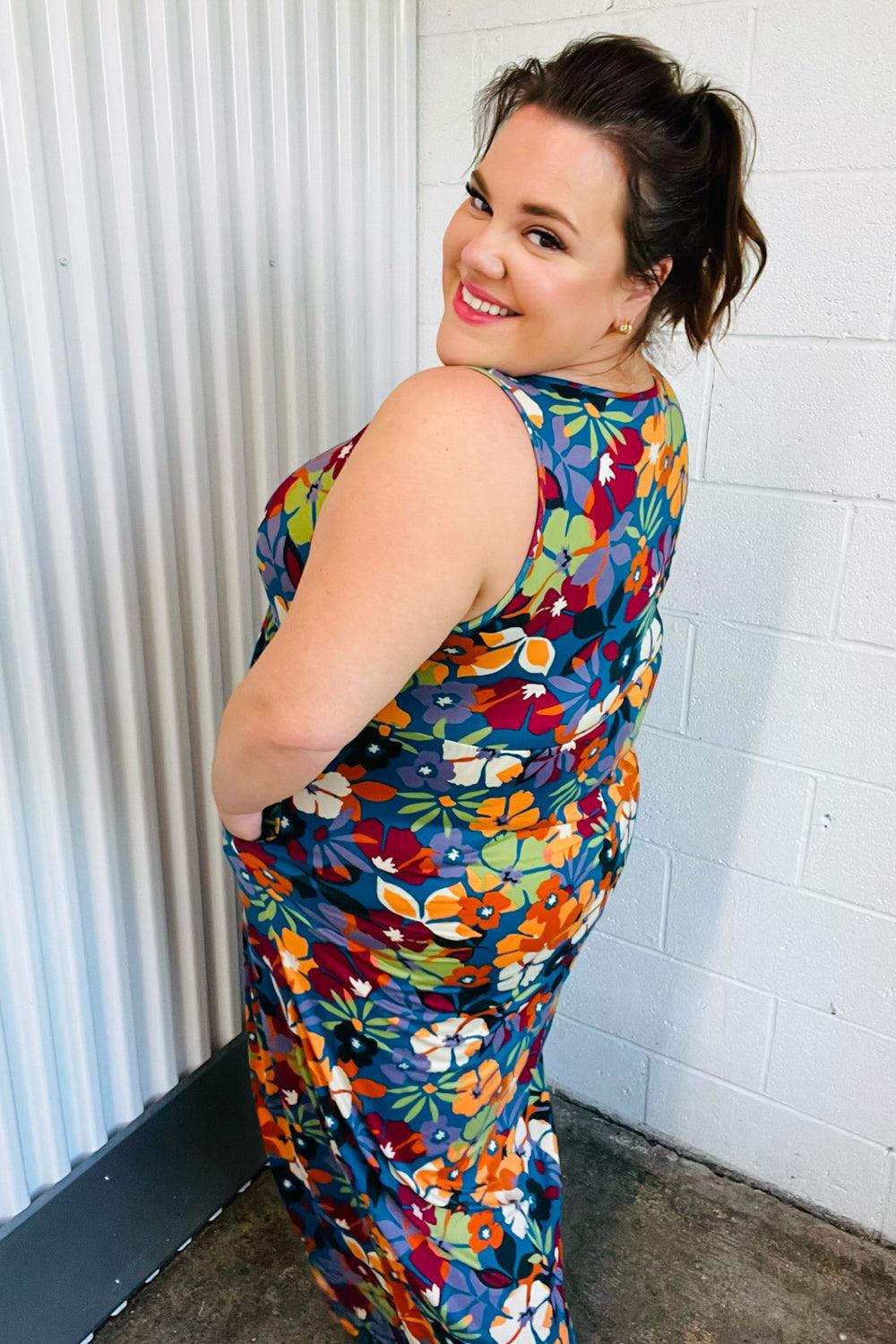 I Wonder Sleeveless Maxi Dress