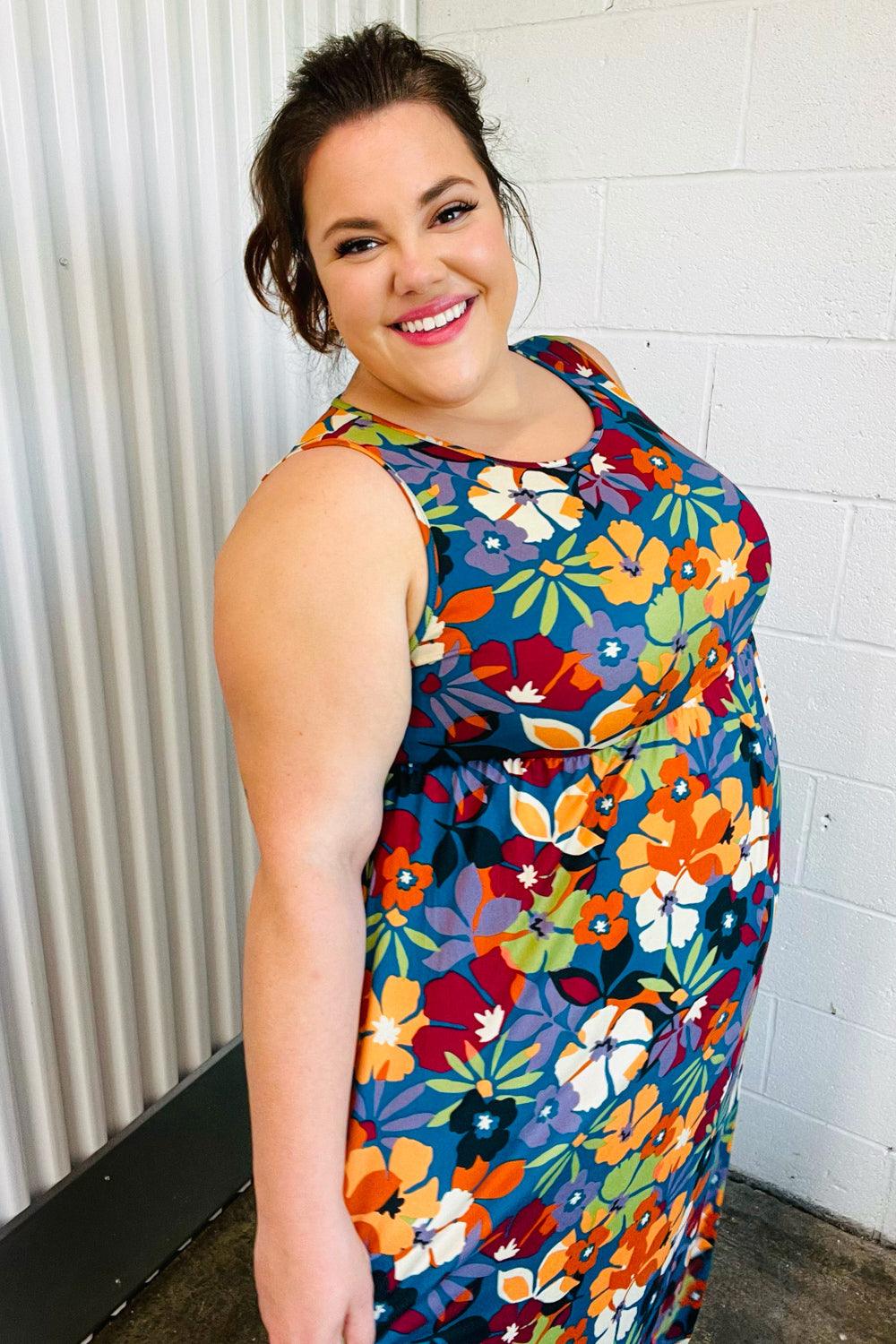 I Wonder Sleeveless Maxi Dress