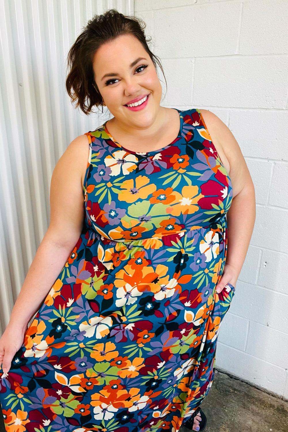 I Wonder Sleeveless Maxi Dress