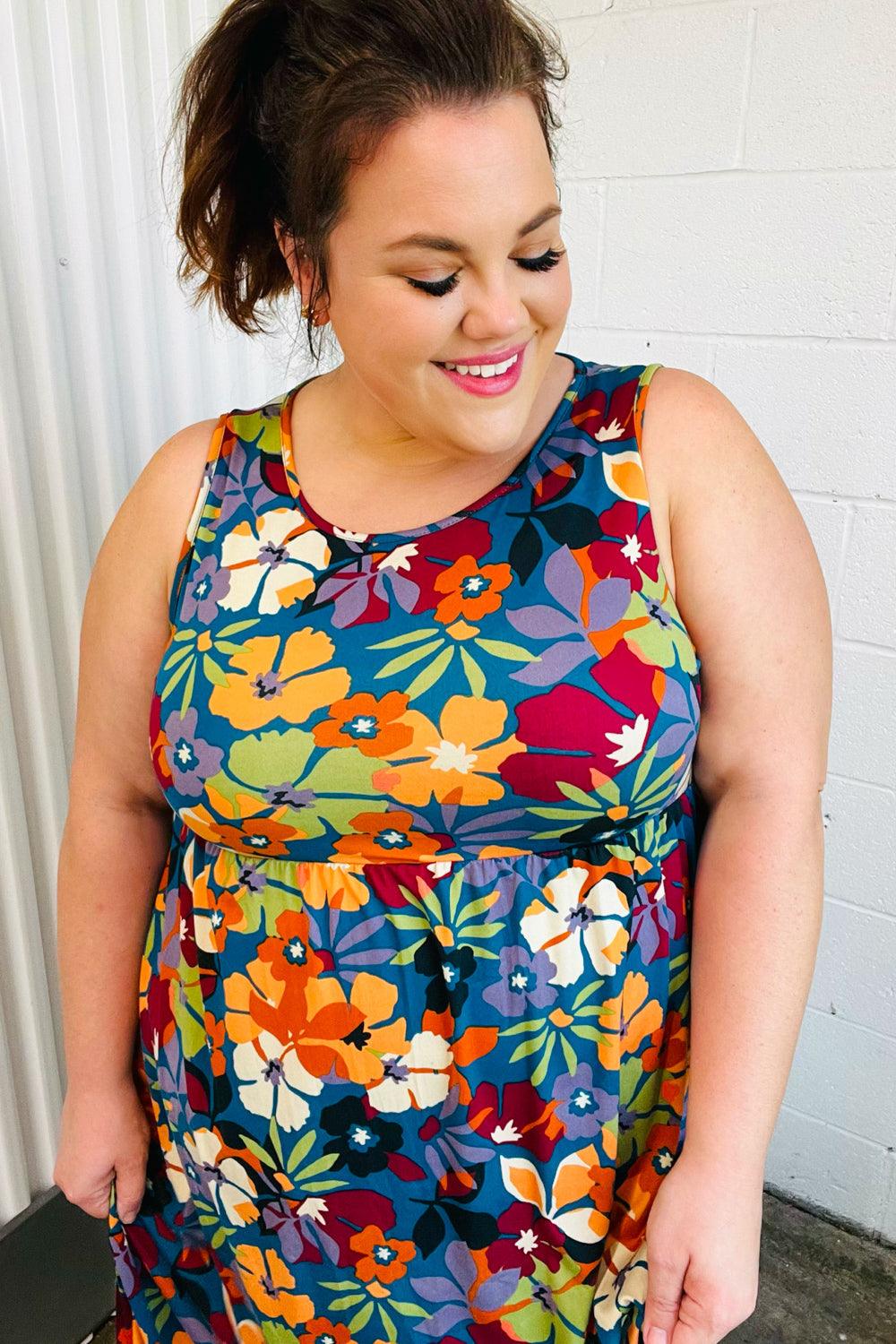 I Wonder Sleeveless Maxi Dress