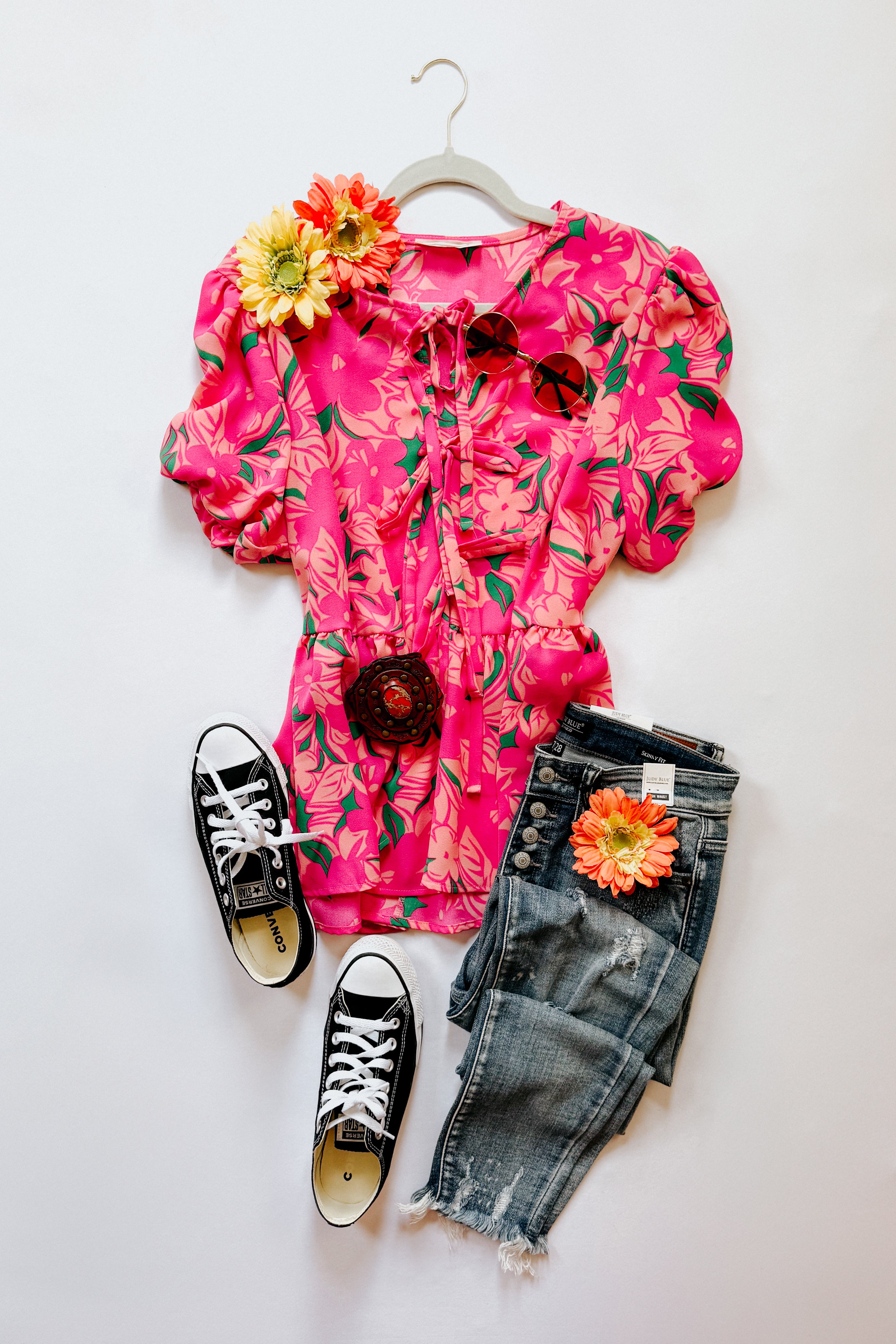 Floral Fling Puff Sleeve Blouse