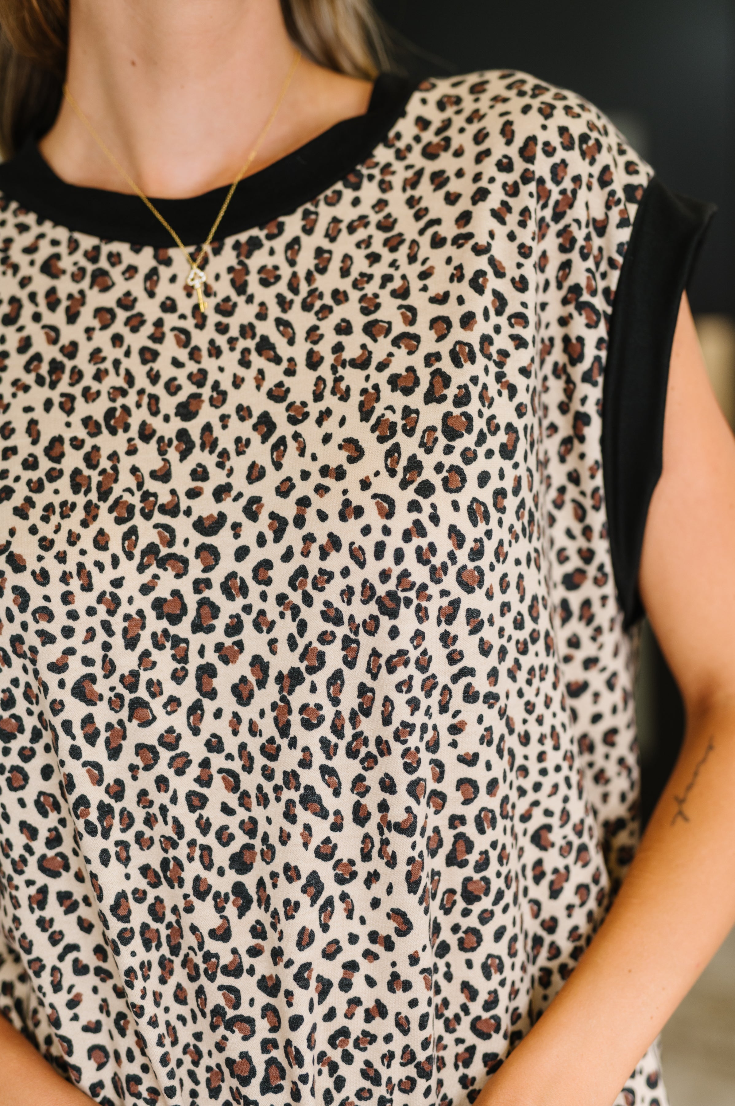 Meow's the Time Banded Hem Top