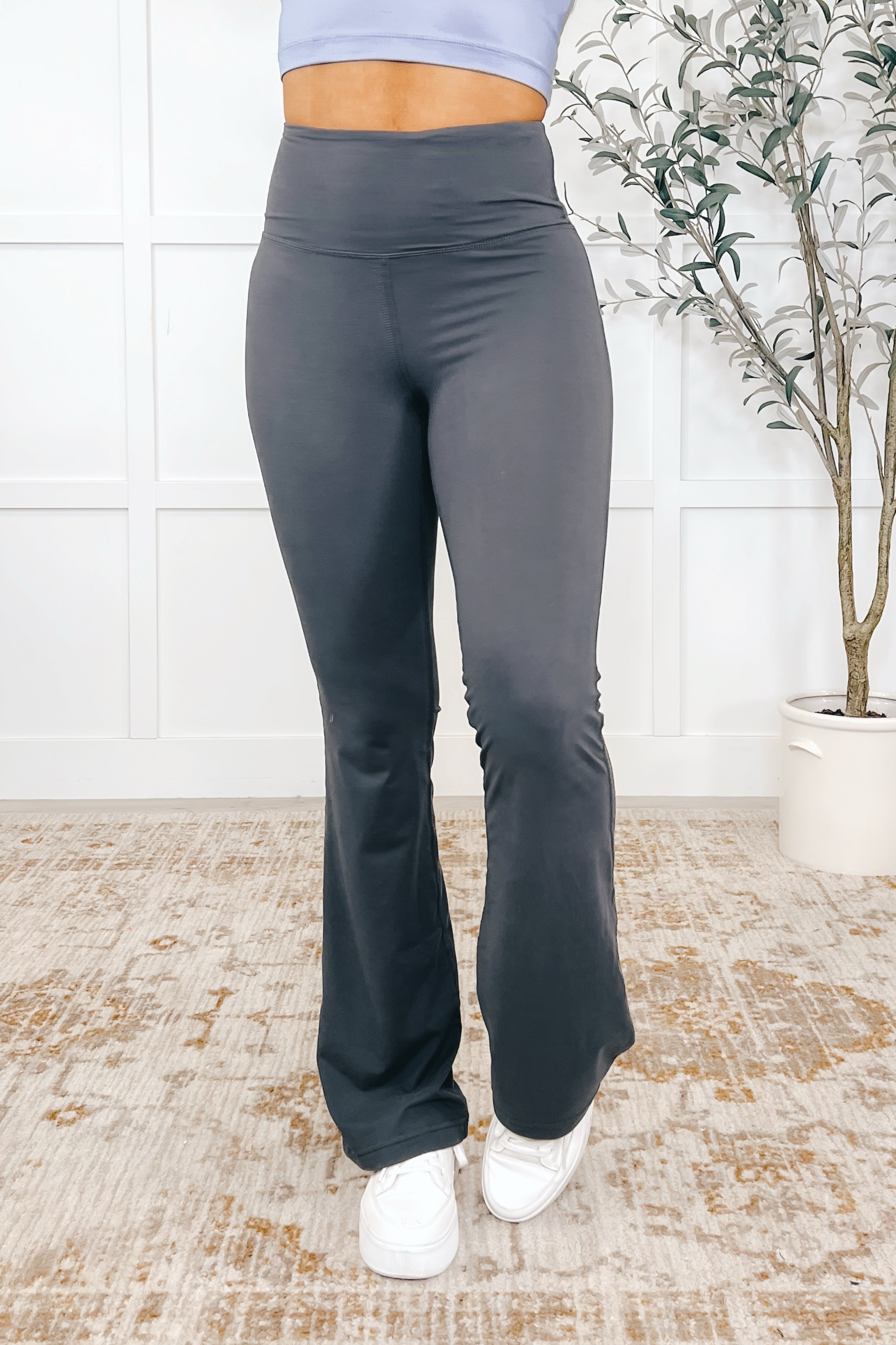 Motion Mastery Flared Yoga Pants • Titanium