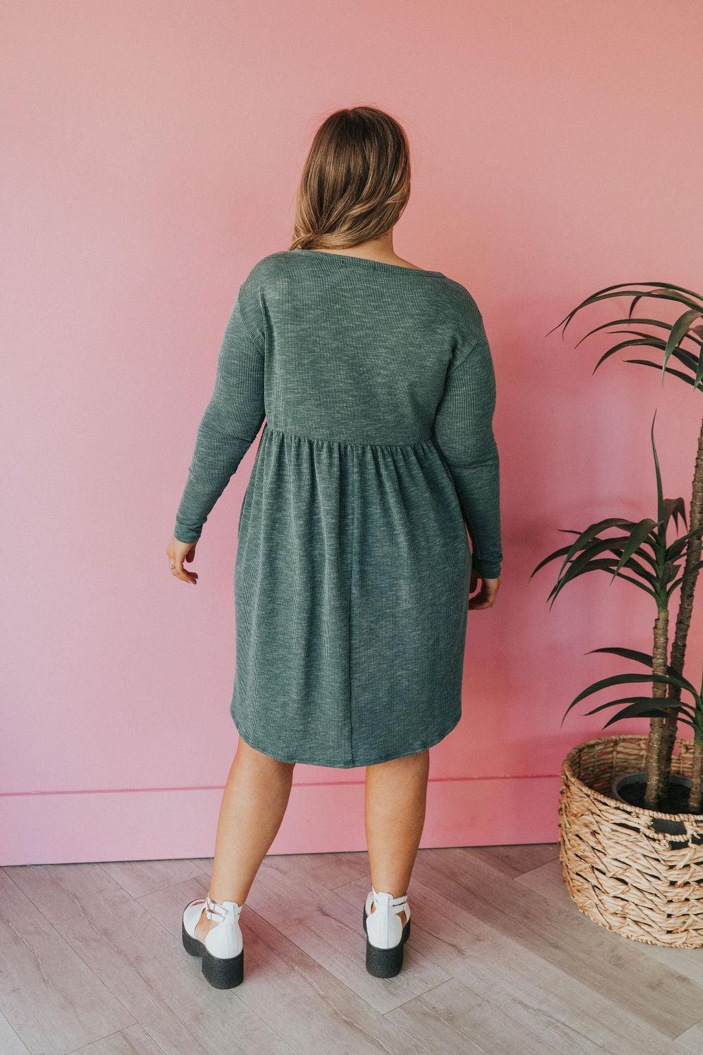 Raquel Henley Dress • Green - Atomic Wildflower