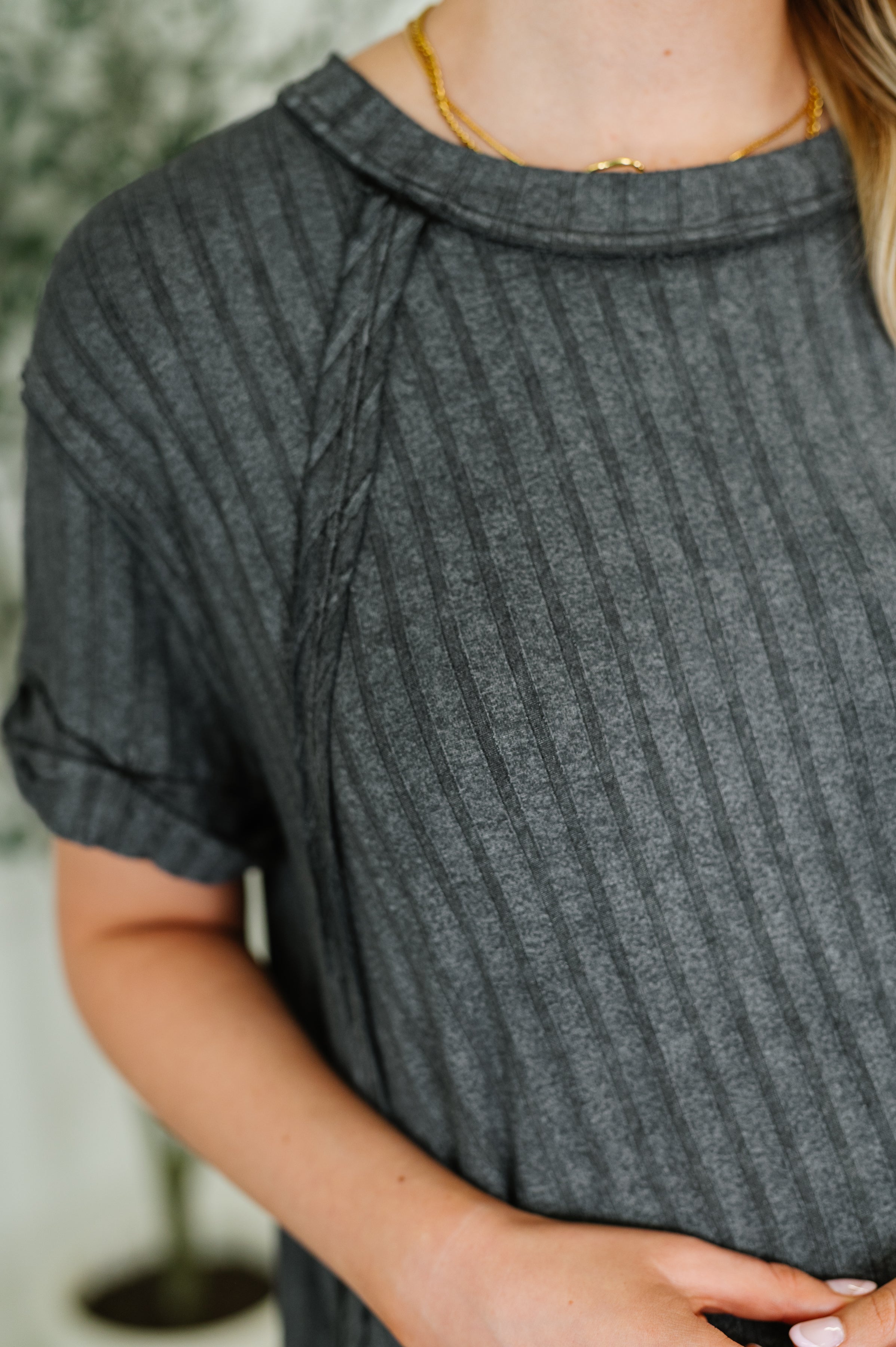 Sunday's Bestie Mineral Wash Top • Ash Black