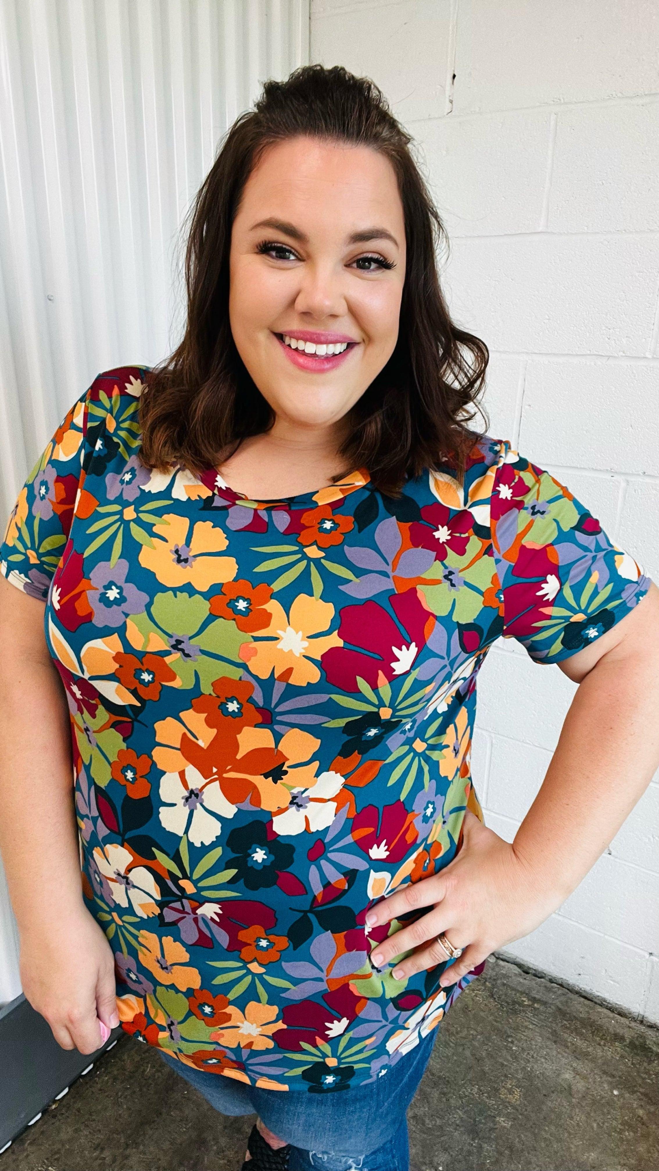 Floral Shenanigans Top - Atomic Wildflower