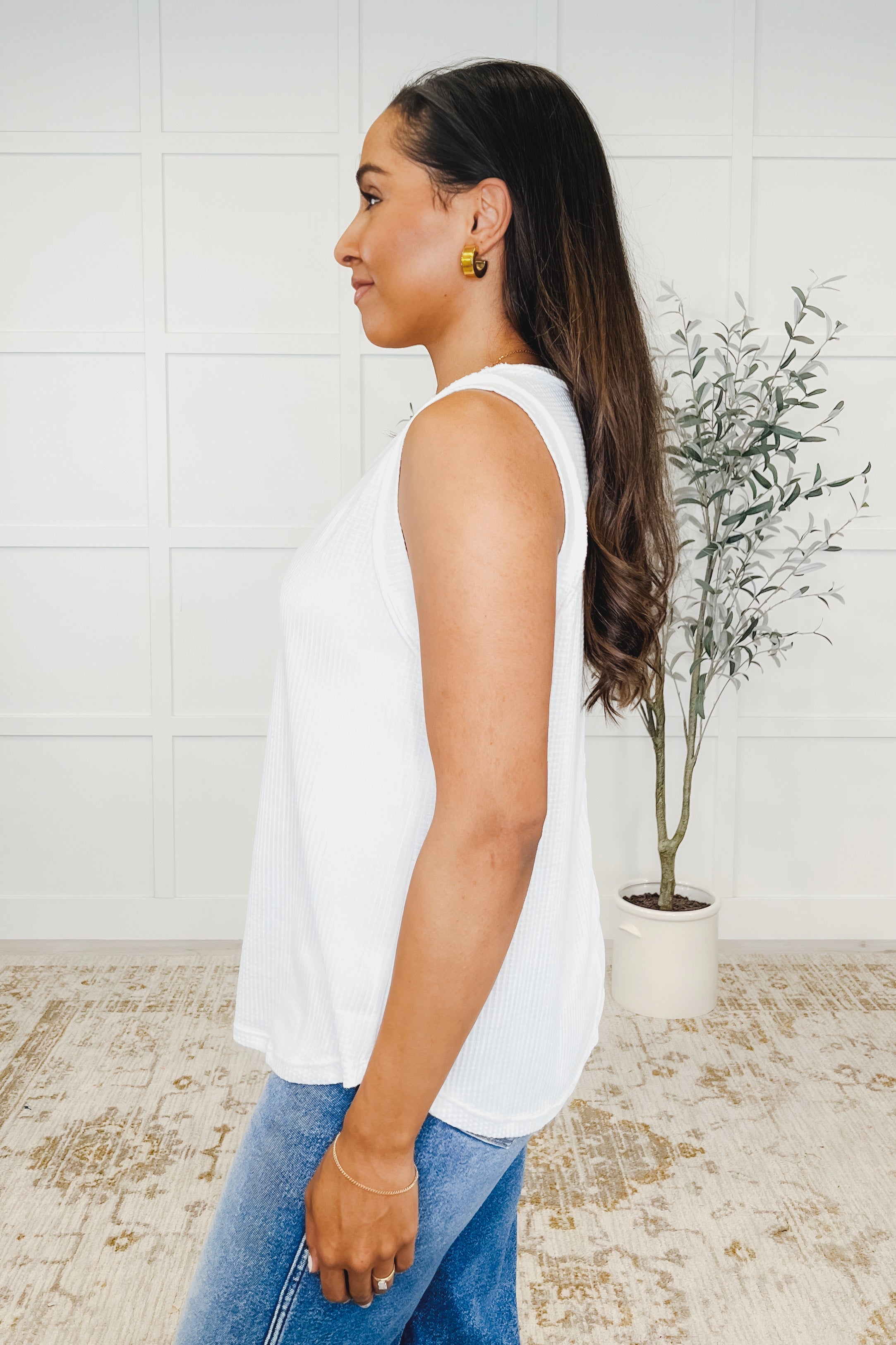 Thread Theory Round Neck Tank • Ivory