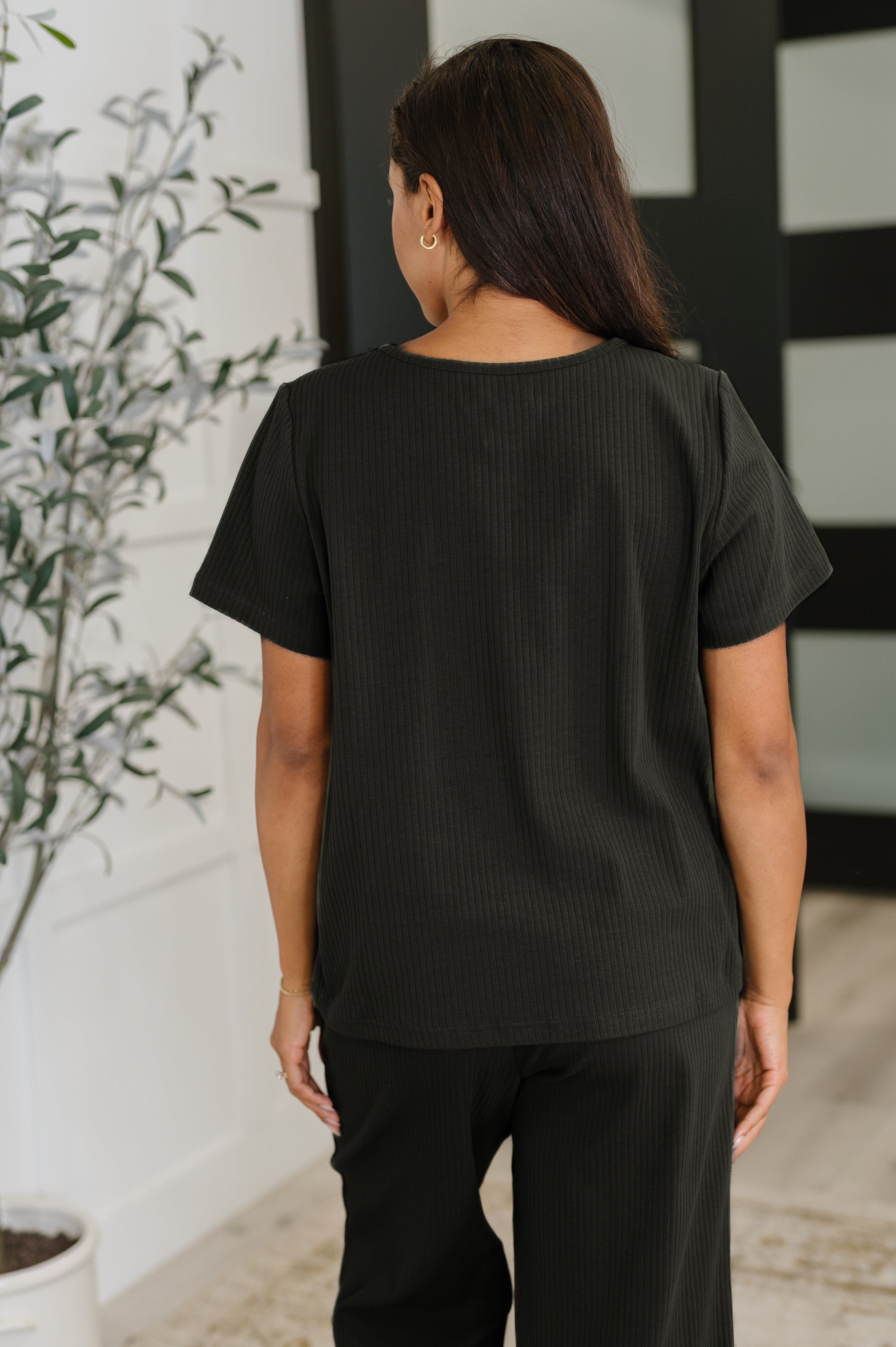 Thyme Boxy Tee • Black
