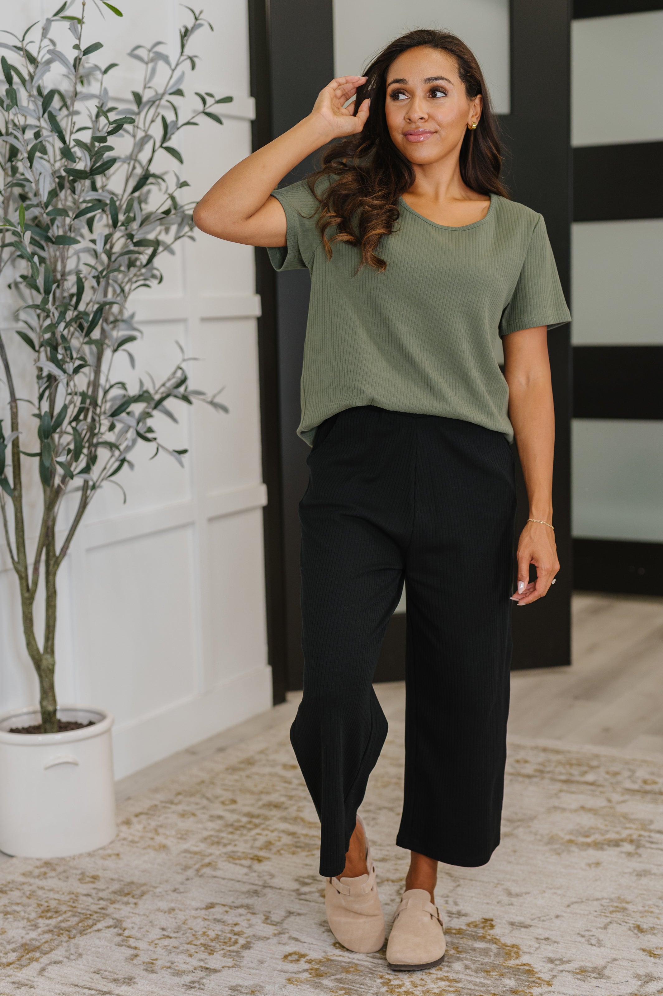 Thyme Boxy Tee • Dusty Pine