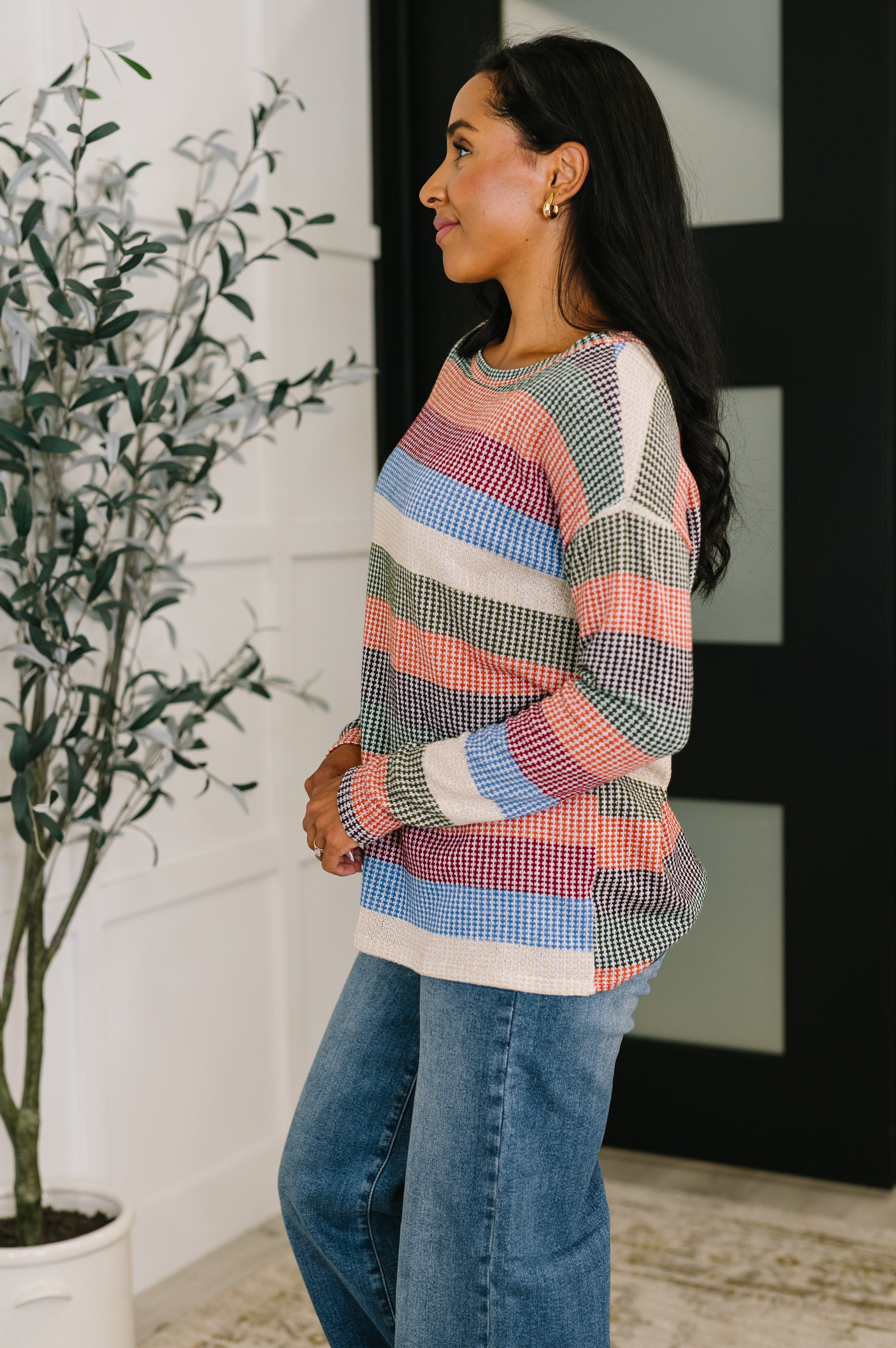 To Be Determined Drop Shoulder Top