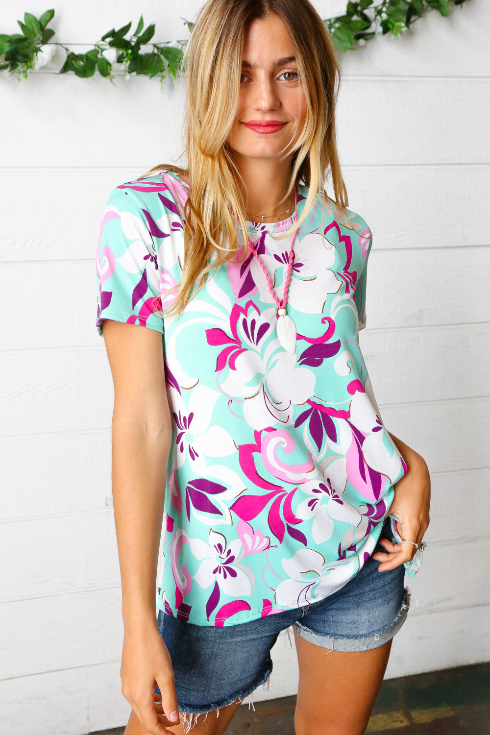 Sierra Floral Print Top - Atomic Wildflower