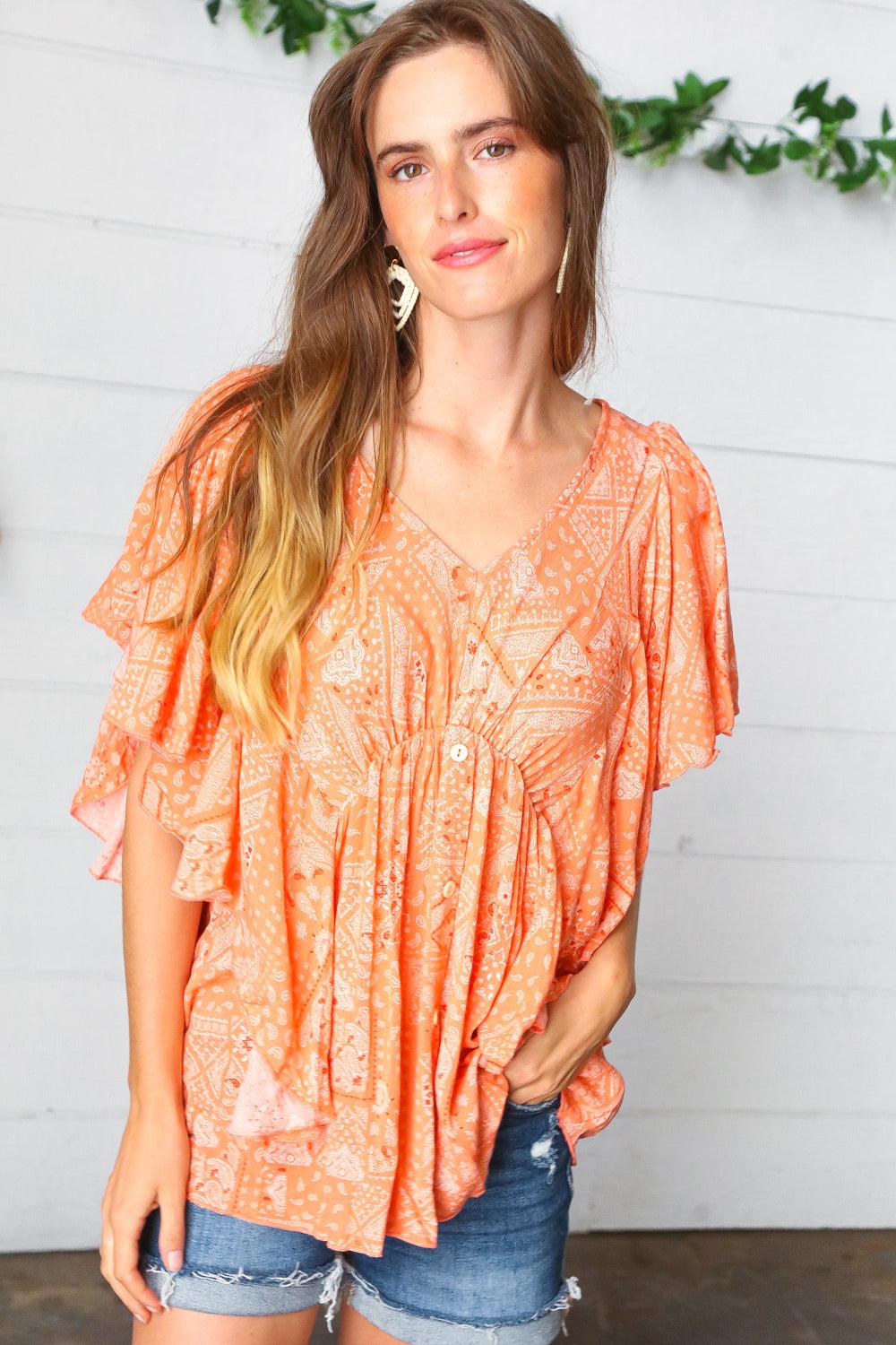 All Too Well Ruffle Top - Atomic Wildflower