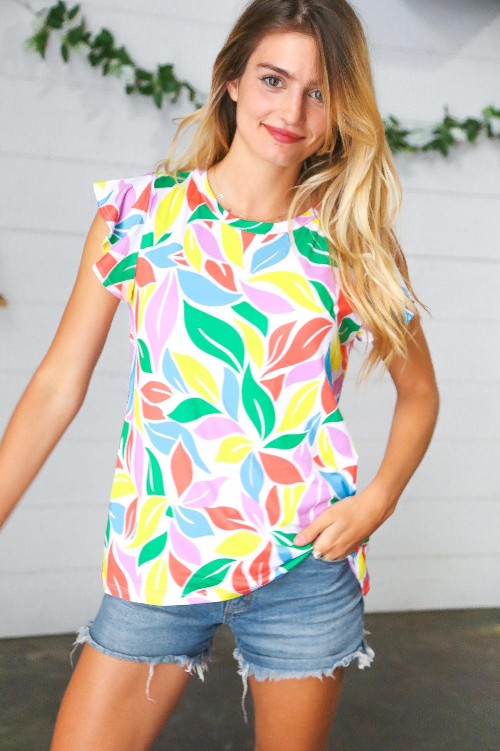 Wait For You Flutter Sleeve Top