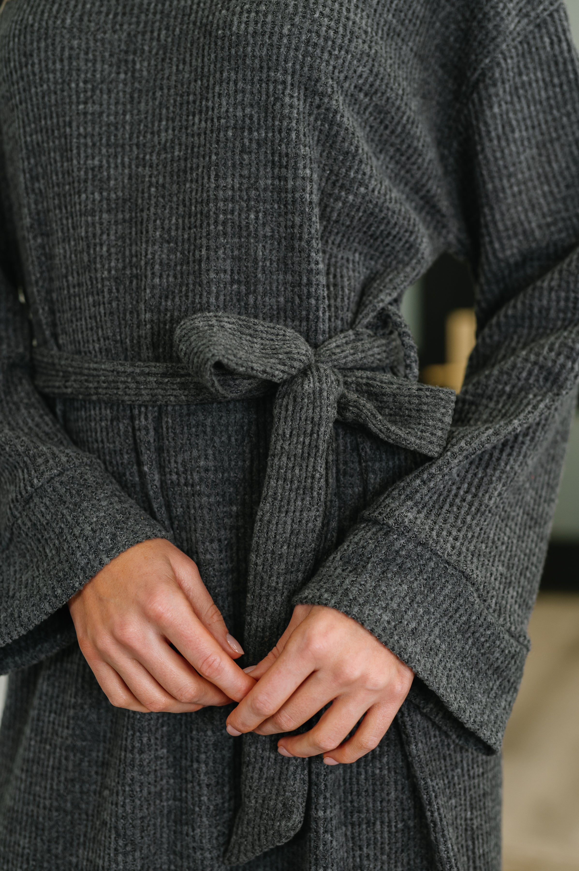 Travel Plush Knit Dress • Charcoal