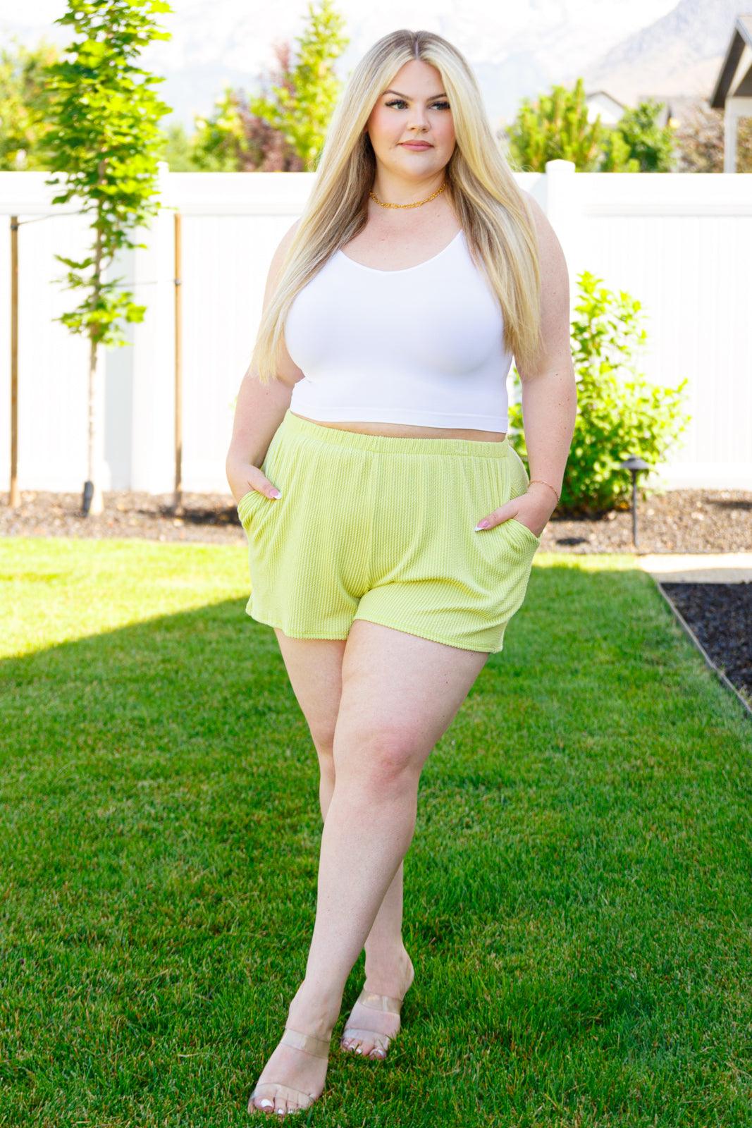 Two's Company Ribbed Shorts - Atomic Wildflower