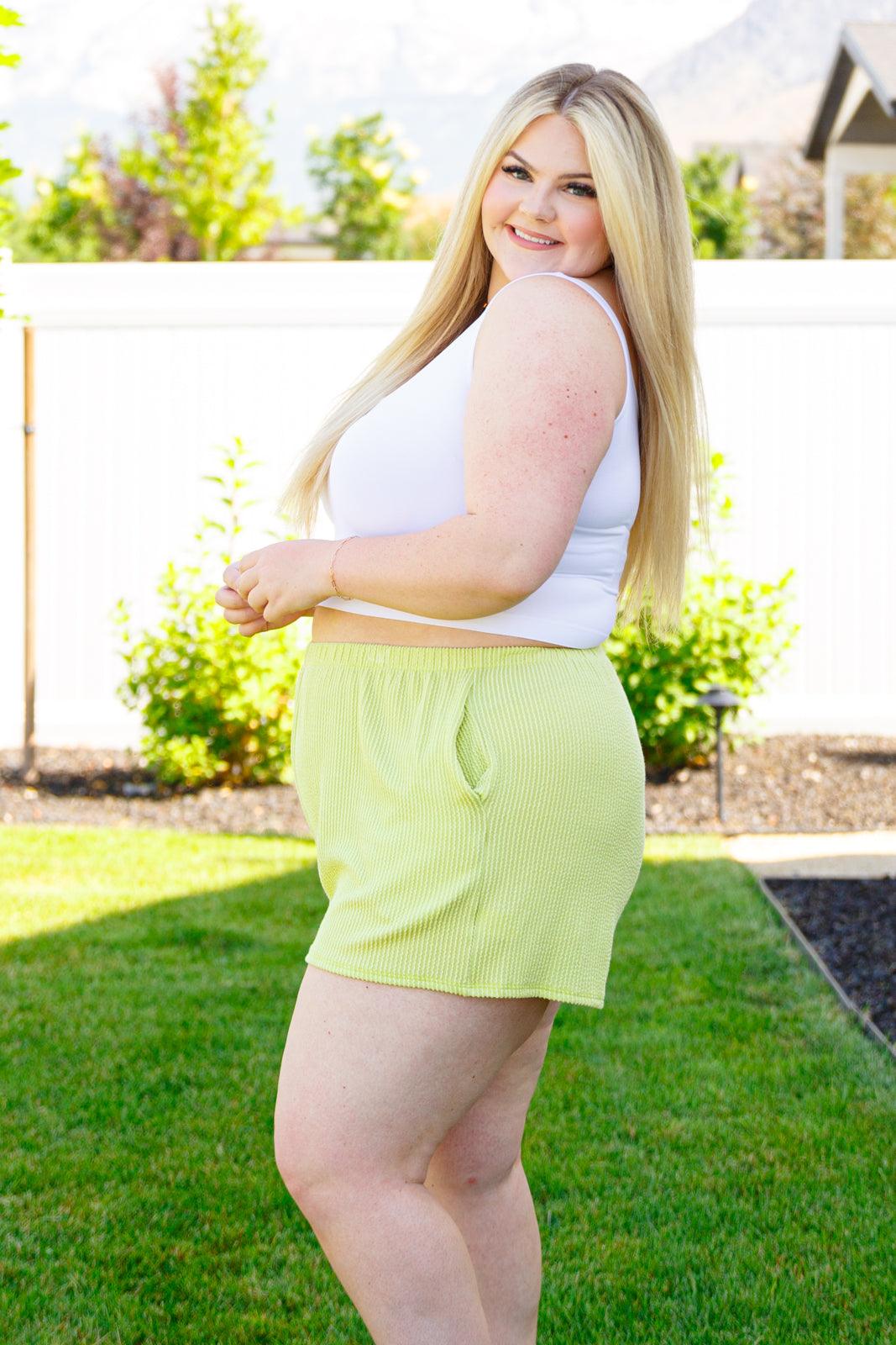 Two's Company Ribbed Shorts - Atomic Wildflower