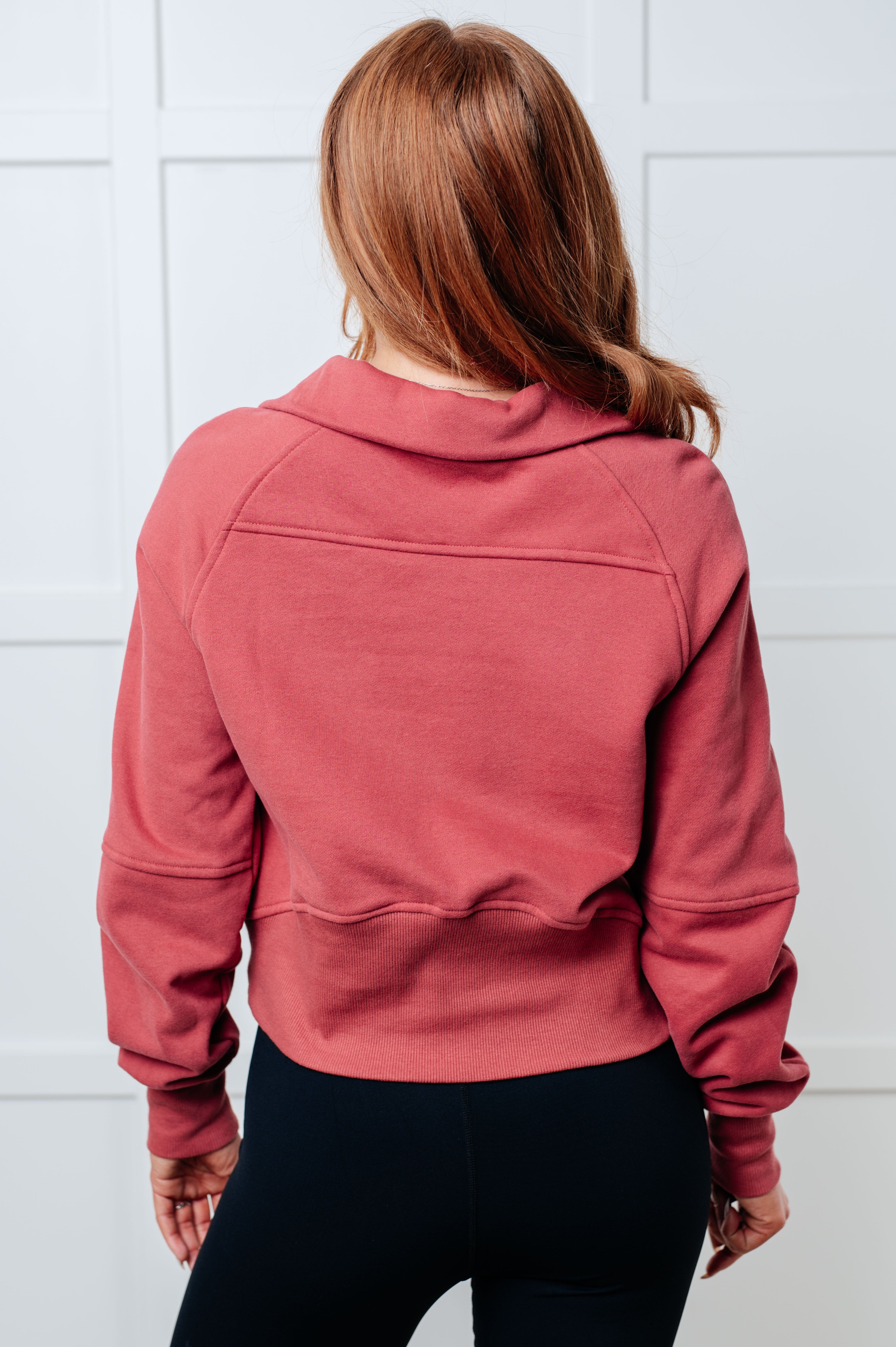 Under Her Spell Half Zip Pullover • Mauve