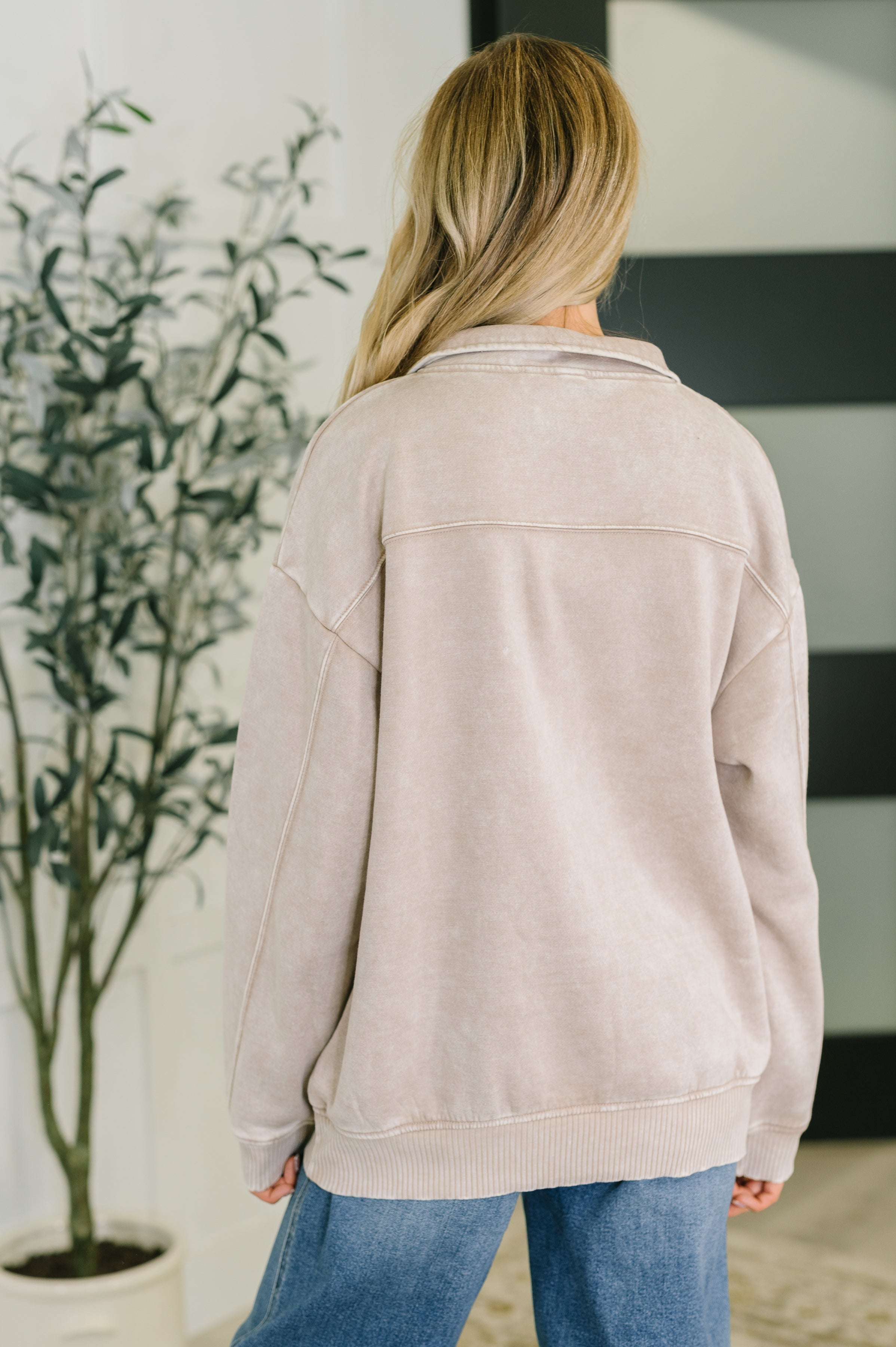 You Should Know Half Zip Pullover • Ash Mocha