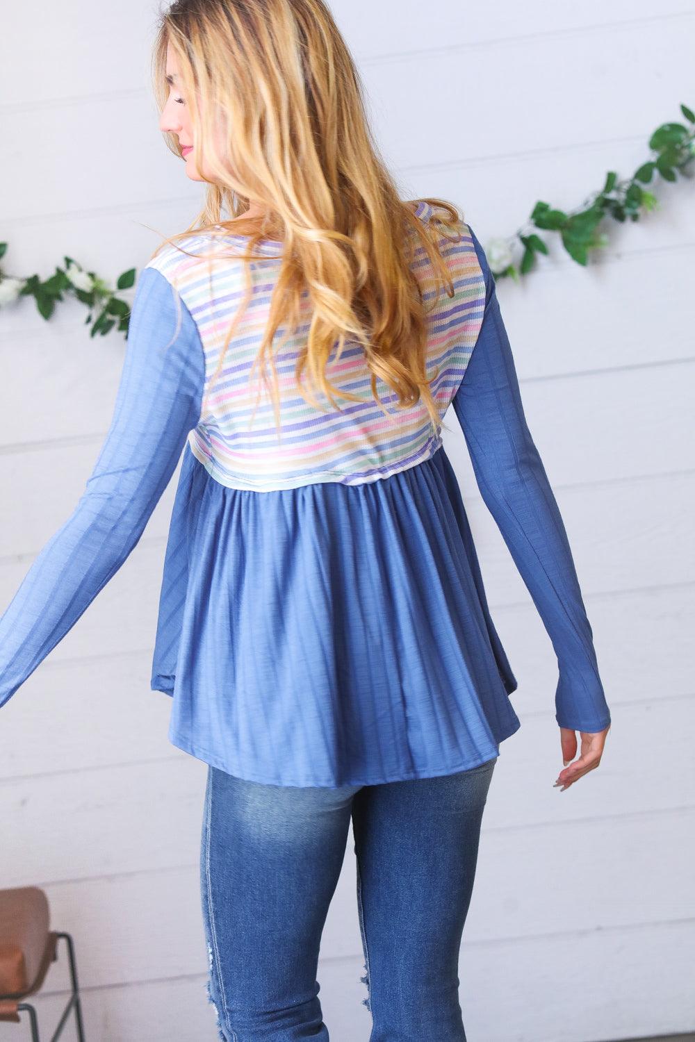 Free Falling Babydoll Top - Atomic Wildflower