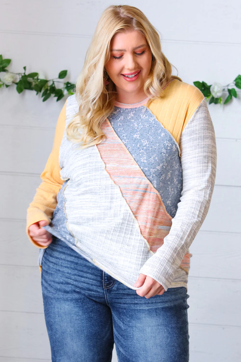 Hot Shot Pattern Block Pullover - Atomic Wildflower