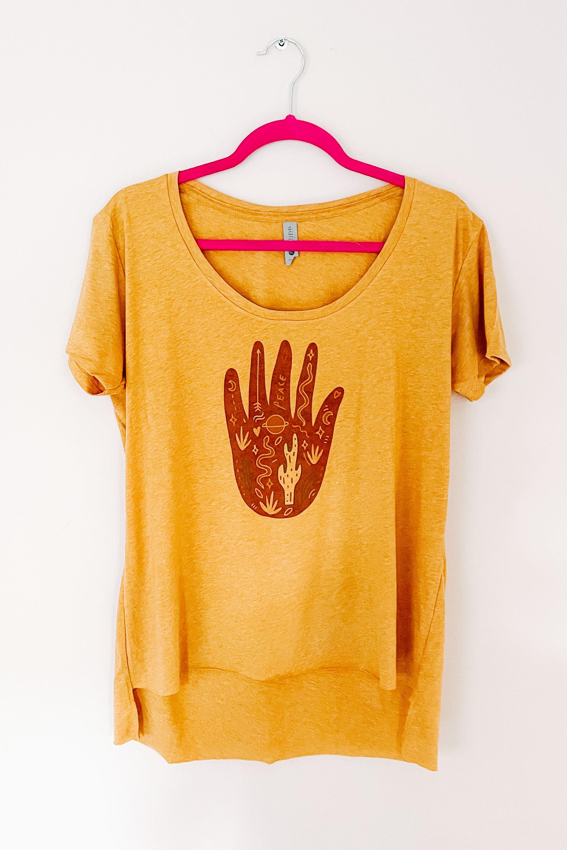 Bohemian Things Scoop Neck Tee - Atomic Wildflower
