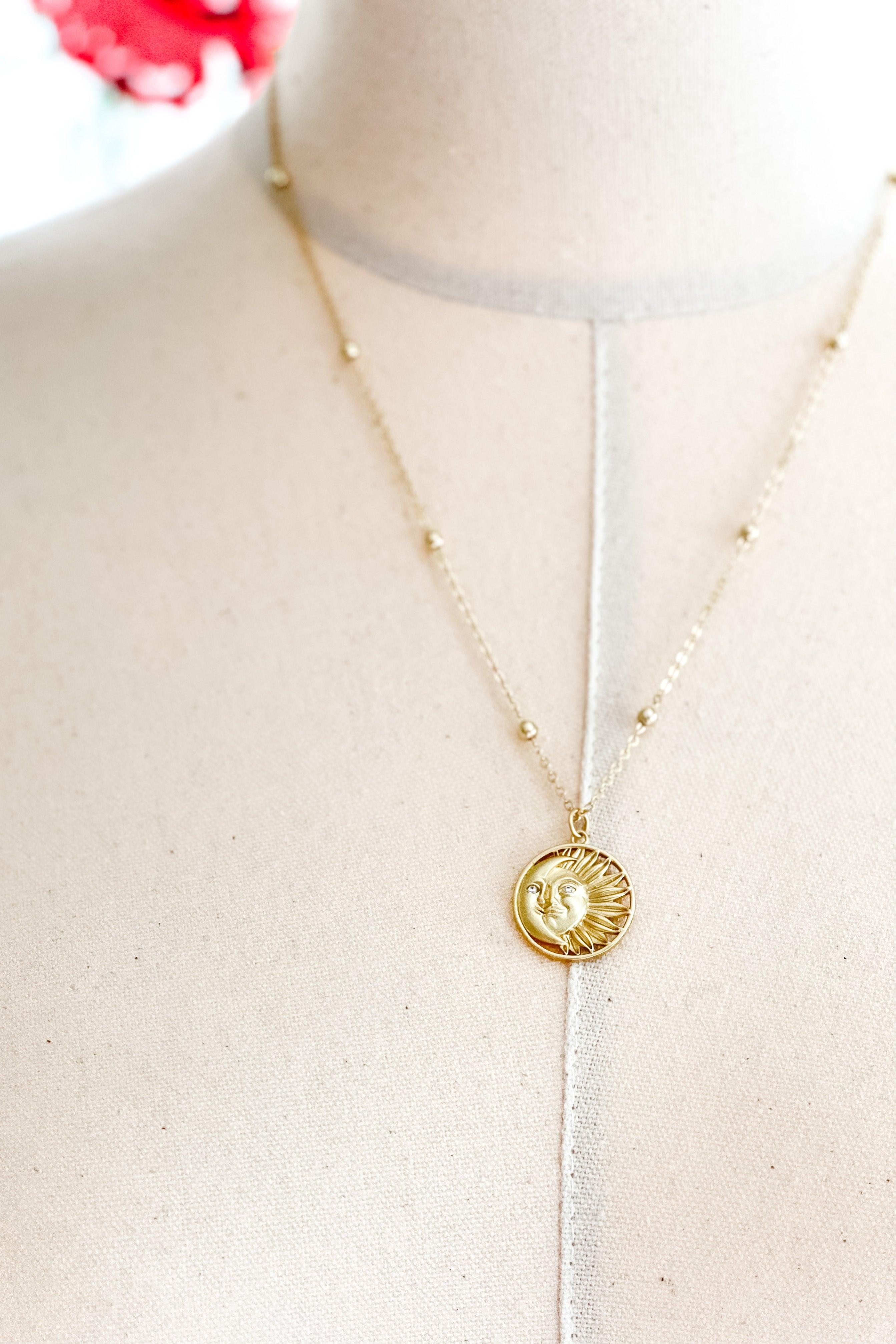 Selene Sun + Moon Necklace - Atomic Wildflower
