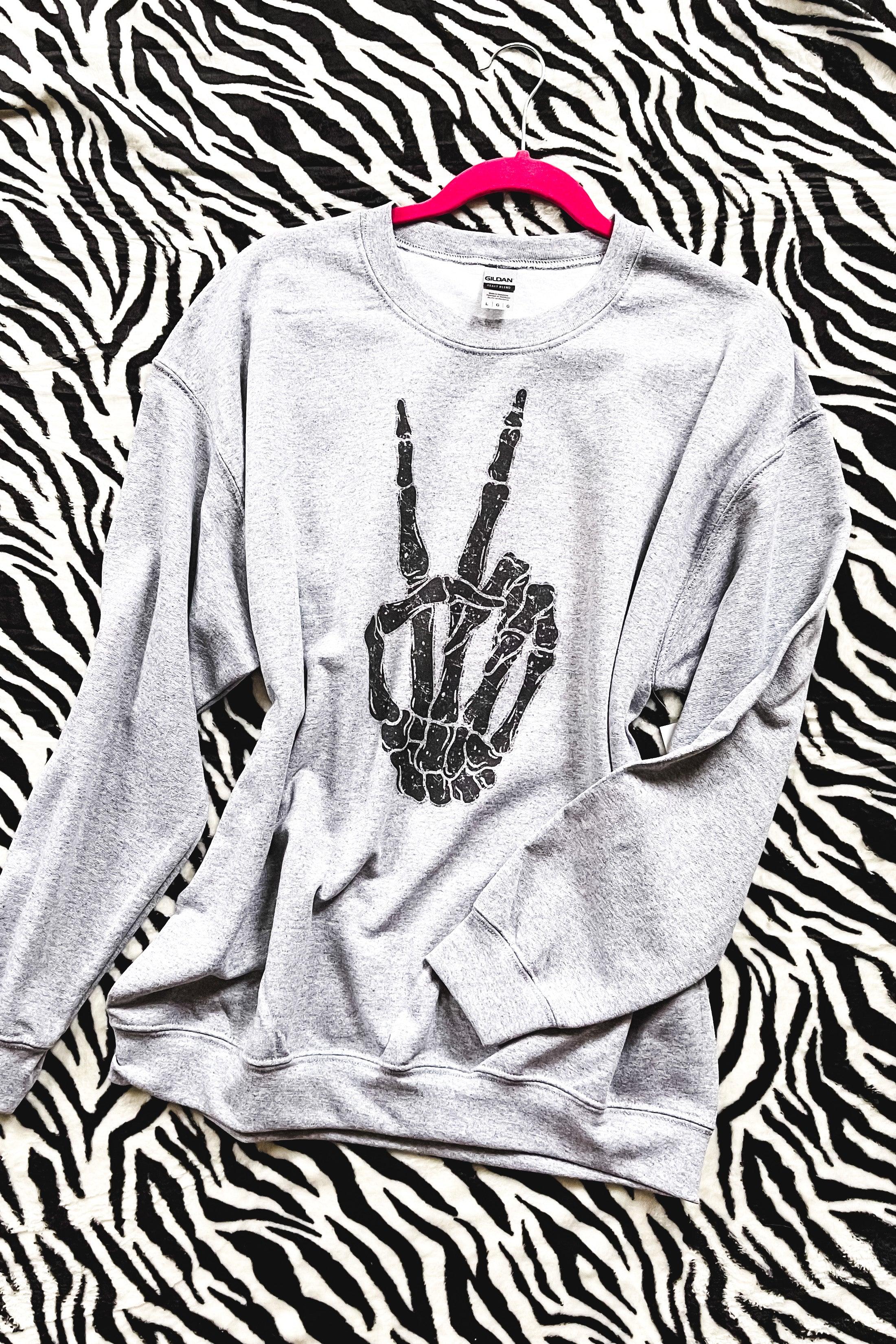 Peace Out Hippie Sweatshirt - Atomic Wildflower