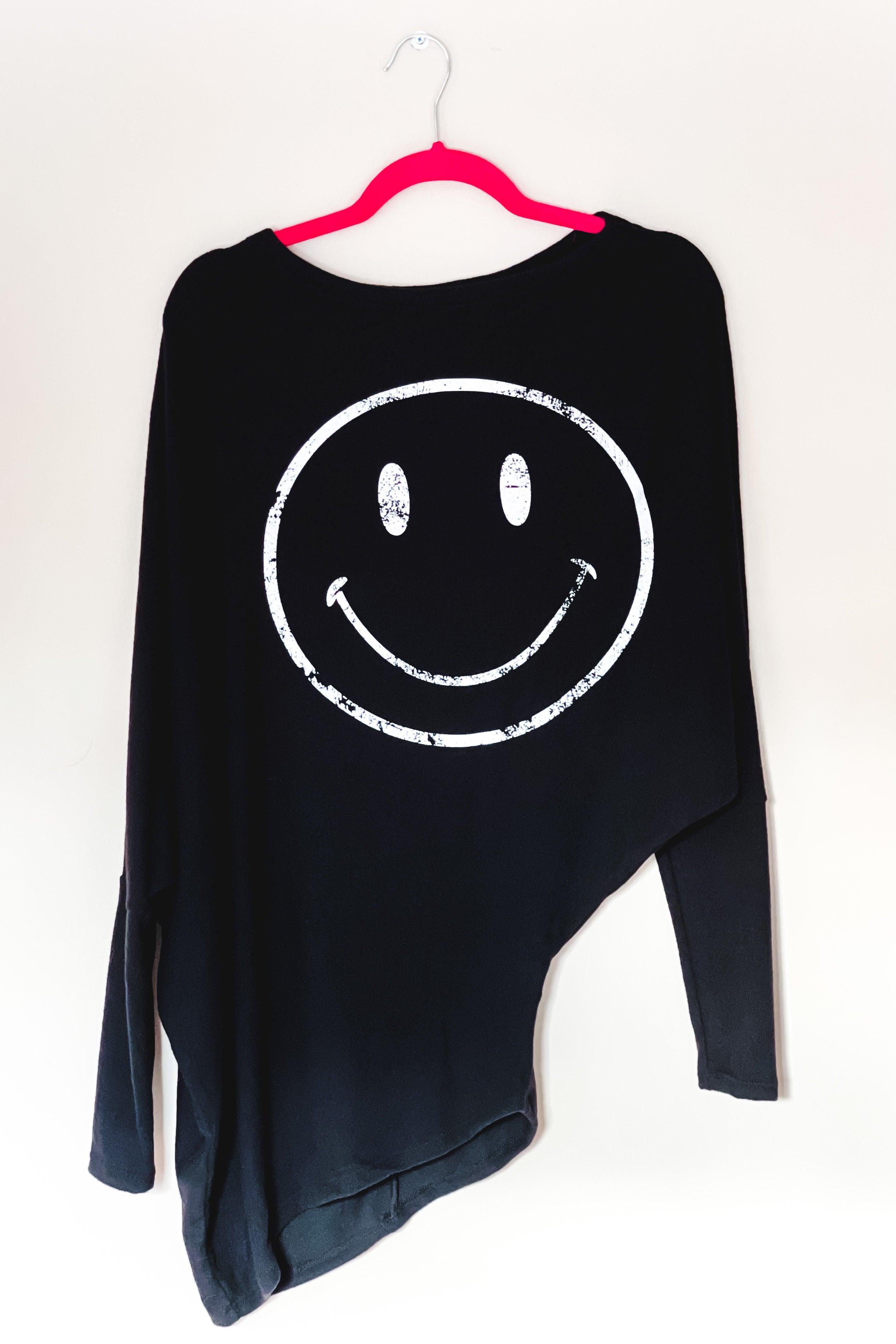 All Smiles Asymmetrical Tunic Top - Atomic Wildflower