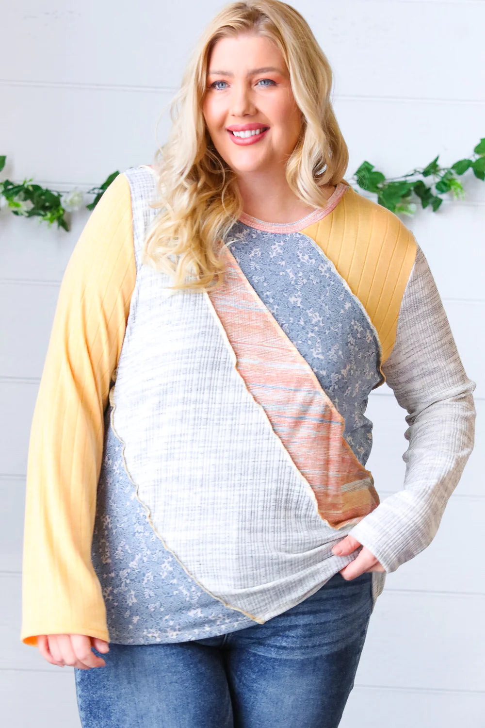 Hot Shot Pattern Block Pullover - Atomic Wildflower