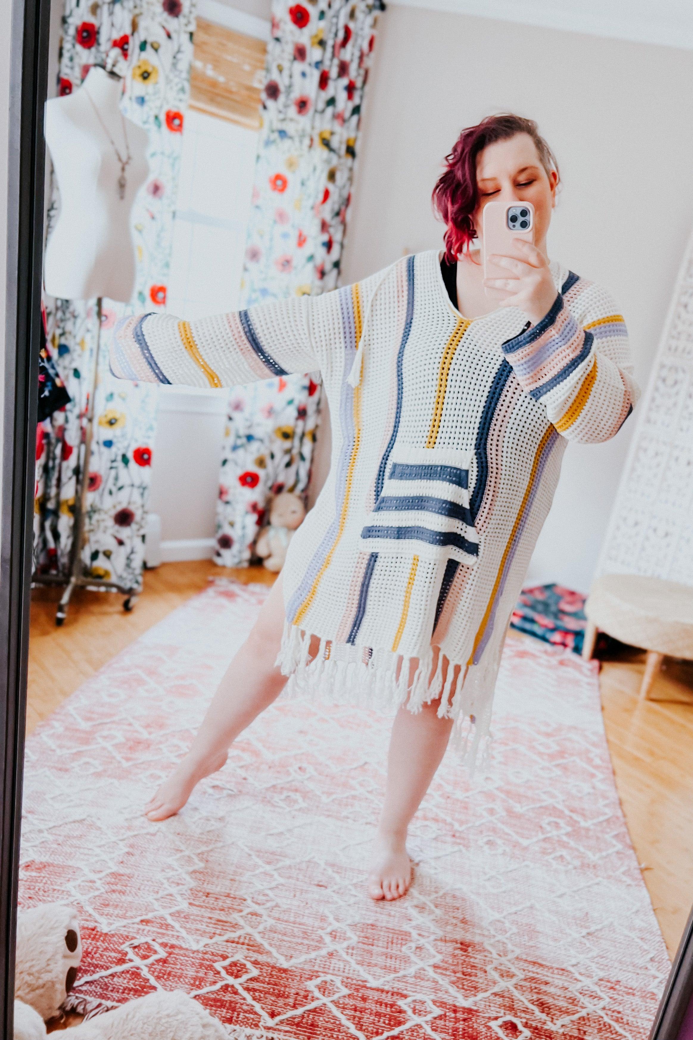 Sun Drenched Bohemian Swim Cover - Atomic Wildflower
