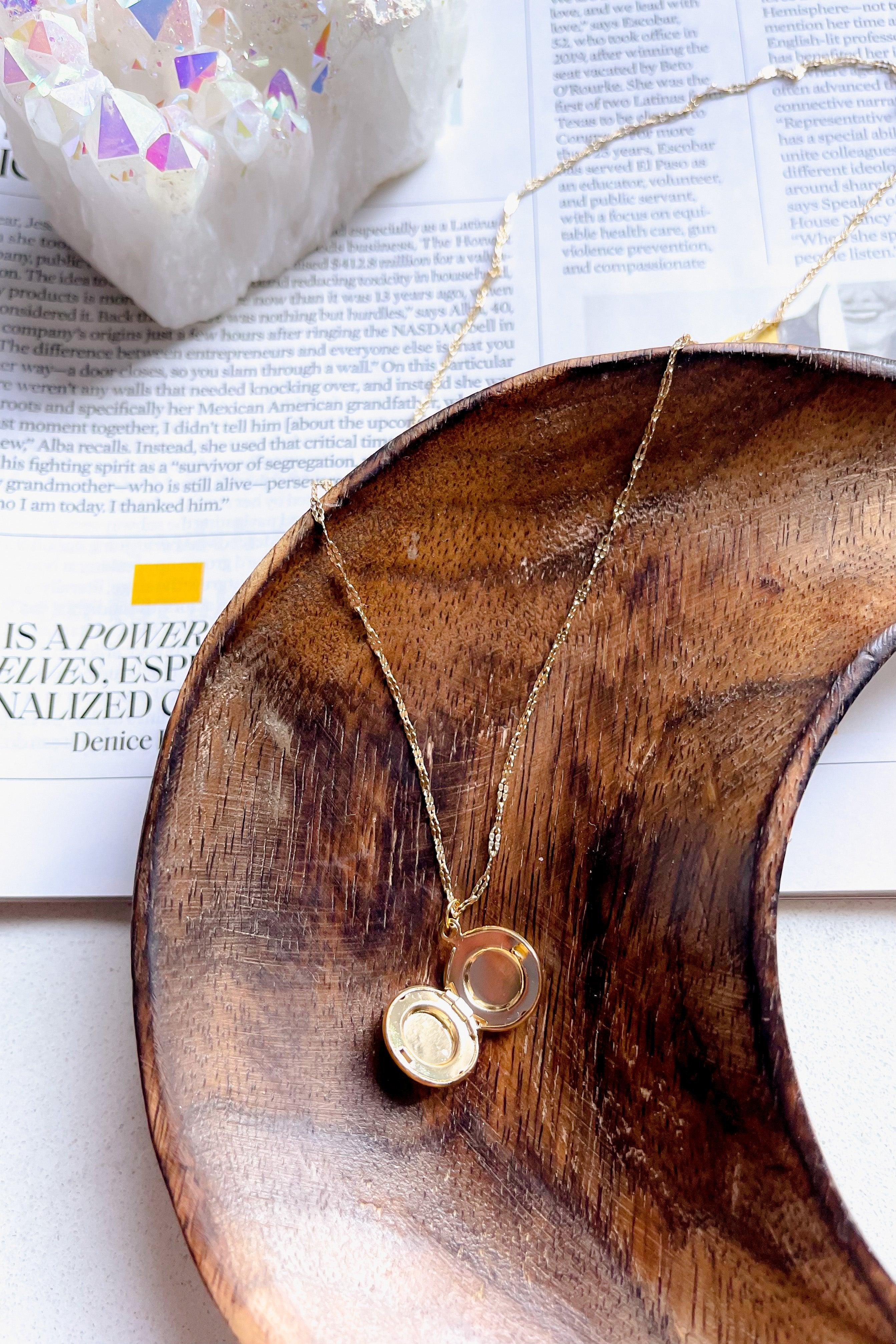 Luna Lunar Locket Necklace - Atomic Wildflower