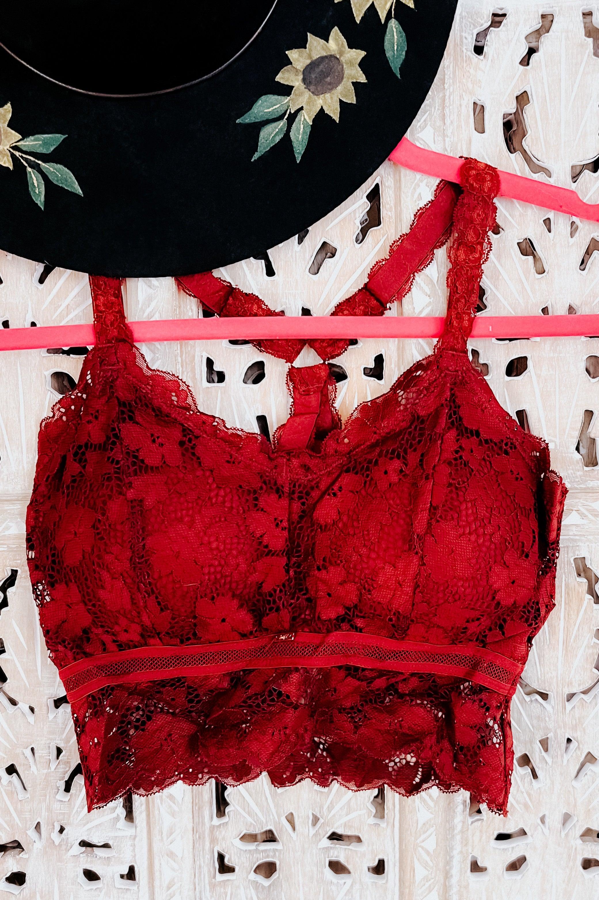 These Dreams Lace Bralette • Burgundy - Atomic Wildflower
