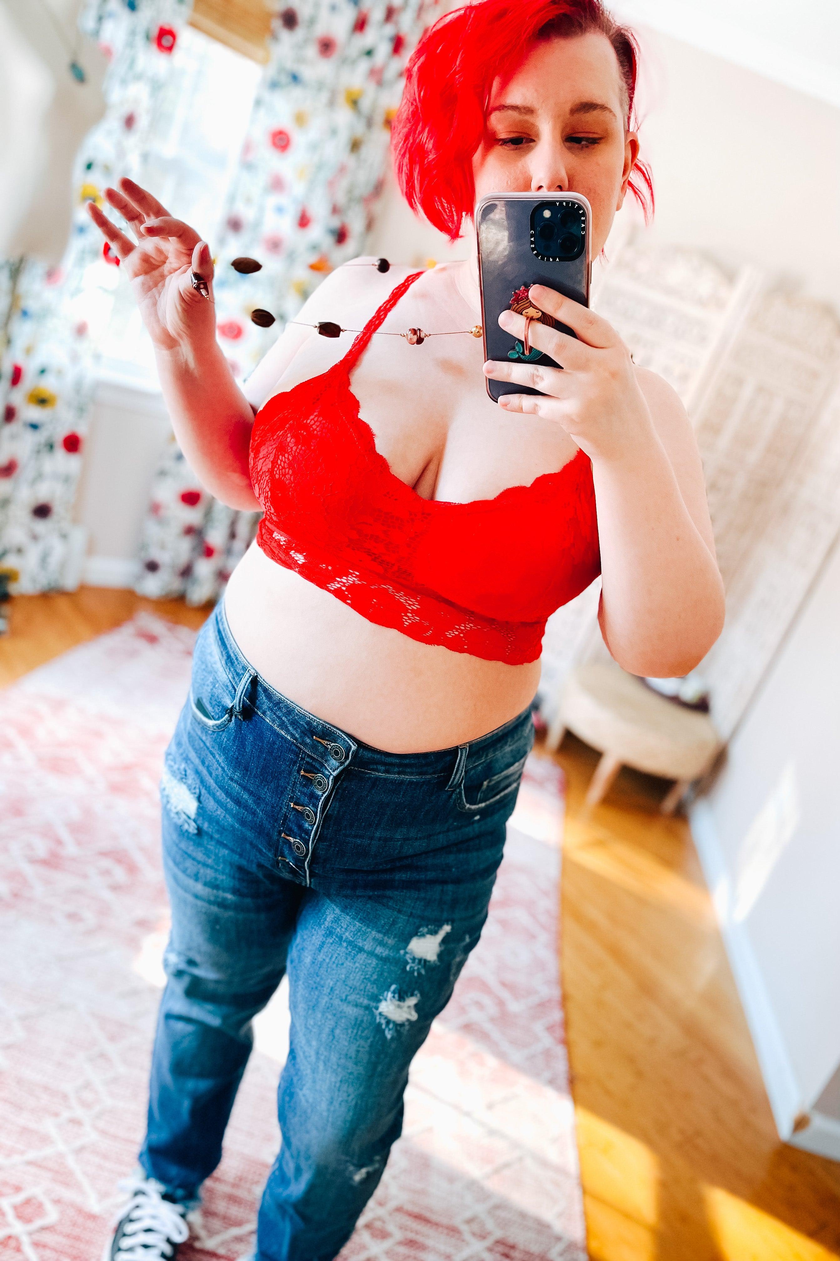 These Dreams Lace Bralette • Red - Atomic Wildflower