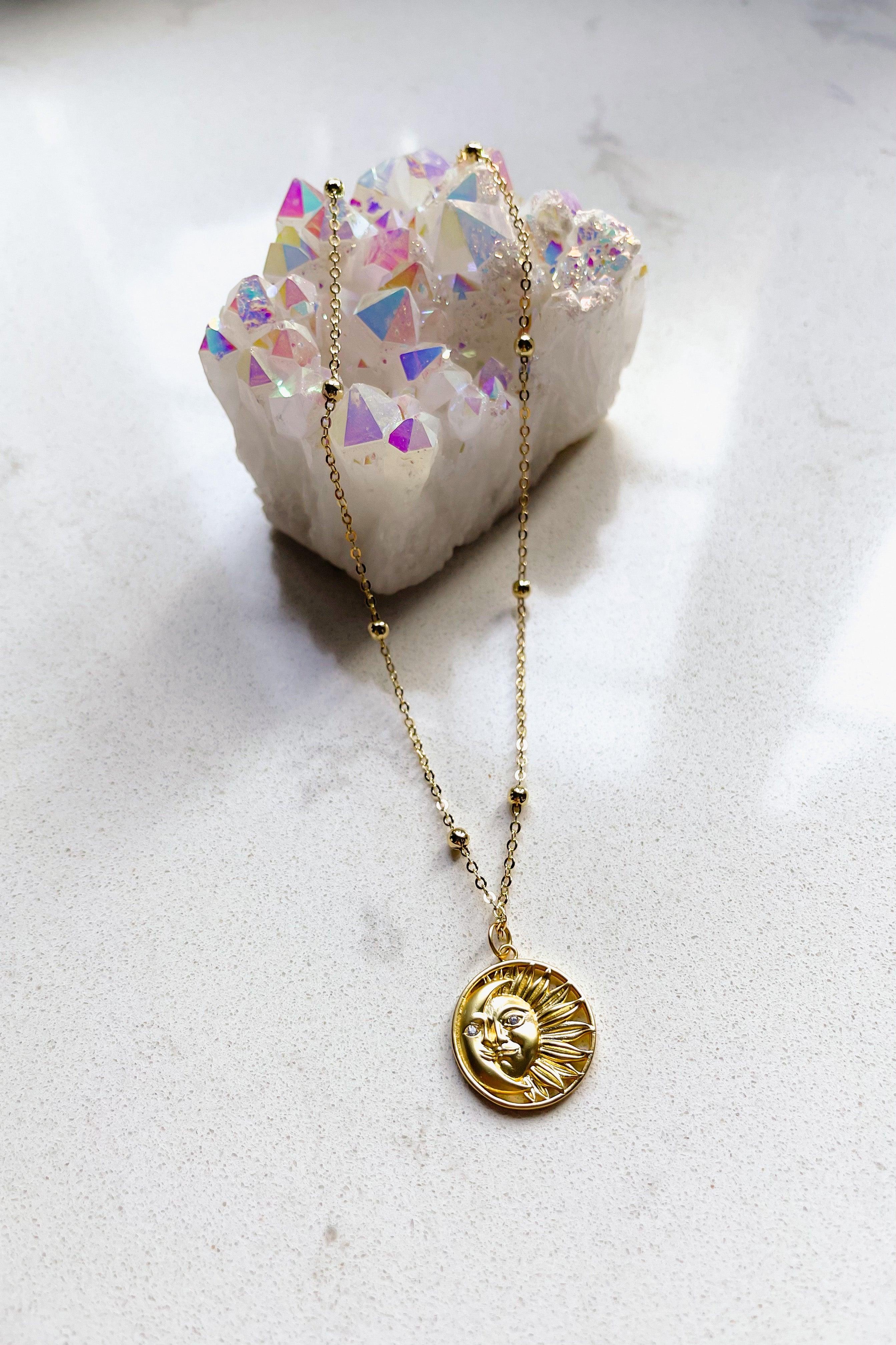 Selene Sun + Moon Necklace - Atomic Wildflower