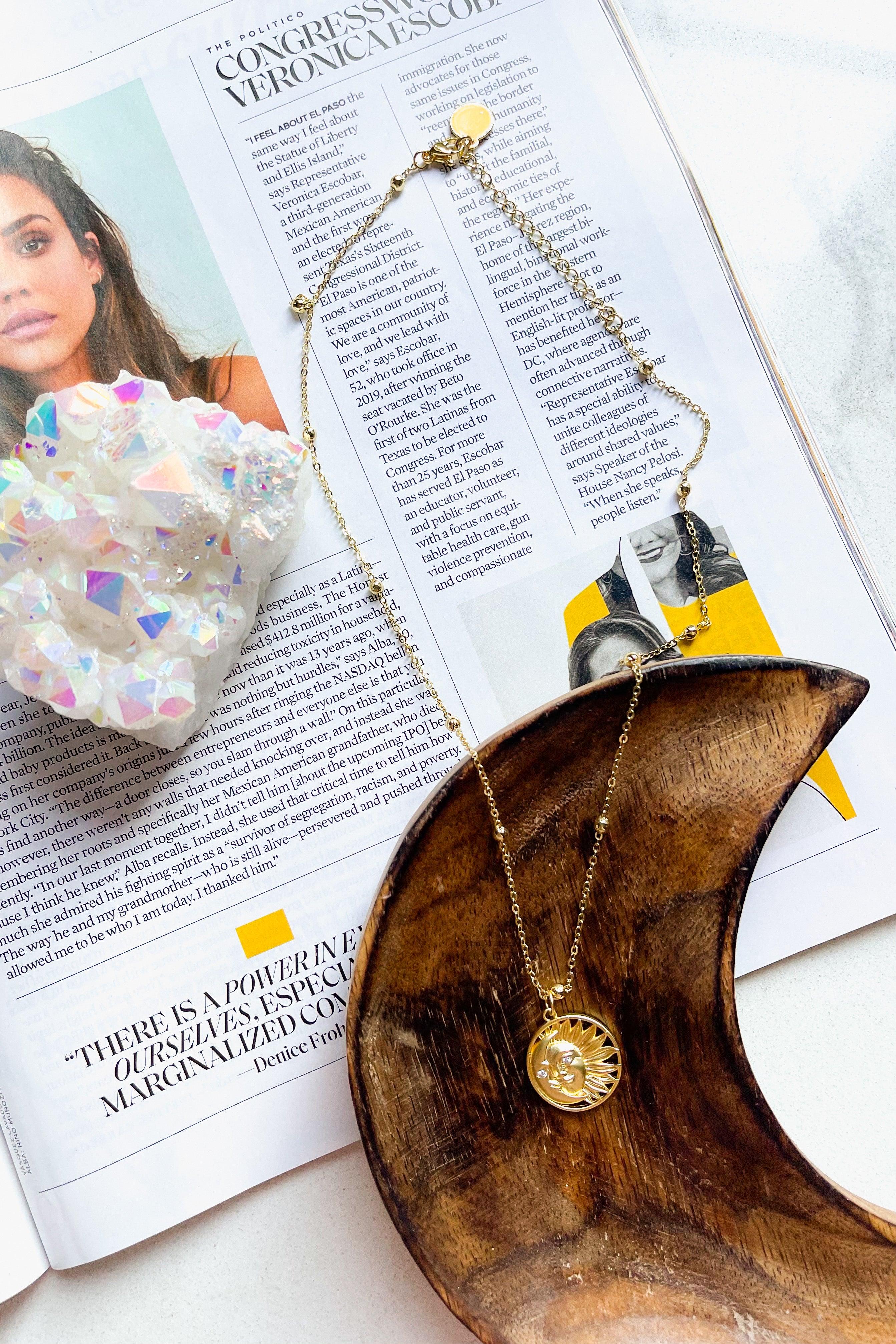 Selene Sun + Moon Necklace - Atomic Wildflower
