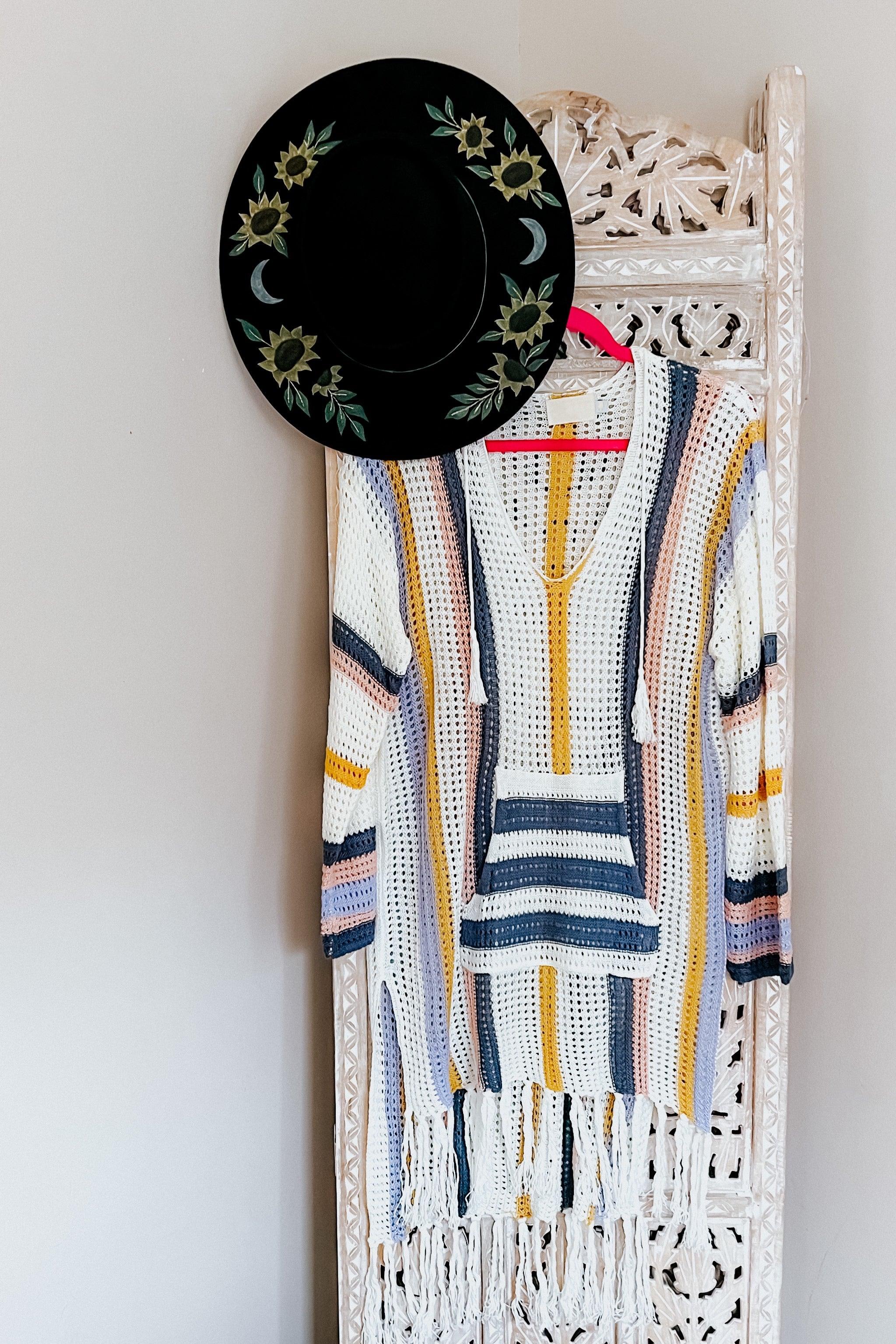 Sun Drenched Bohemian Swim Cover - Atomic Wildflower