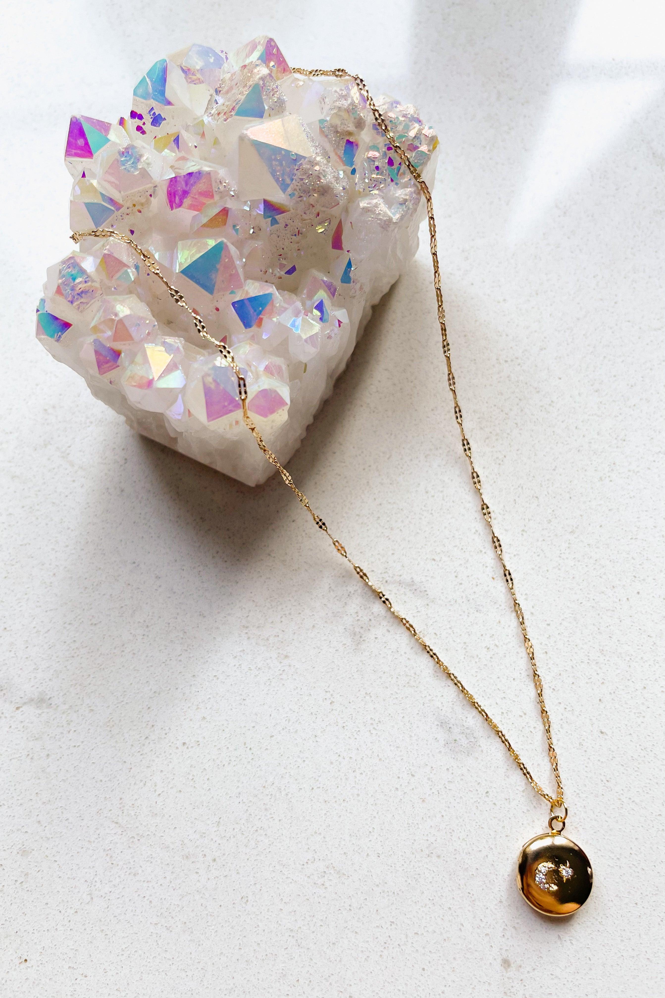 Luna Lunar Locket Necklace - Atomic Wildflower