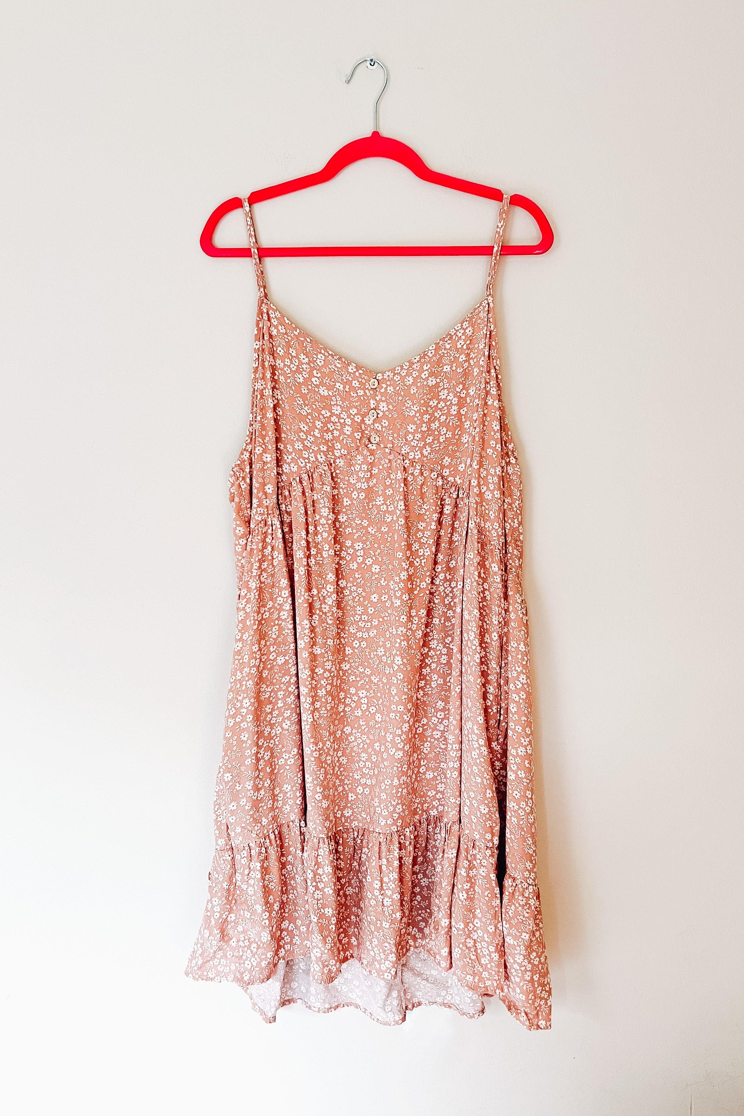Flower Season Sleeveless Tank Dress - Atomic Wildflower