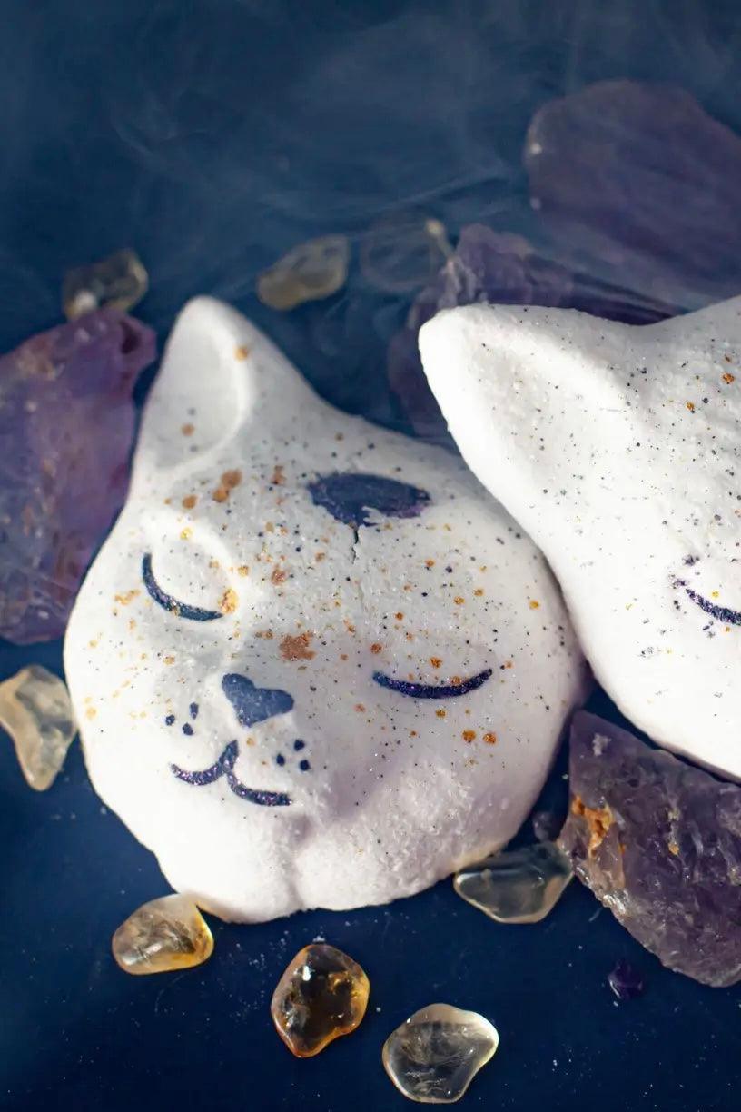 Purrrr At The Moon Crystal Bath Bomb - Atomic Wildflower