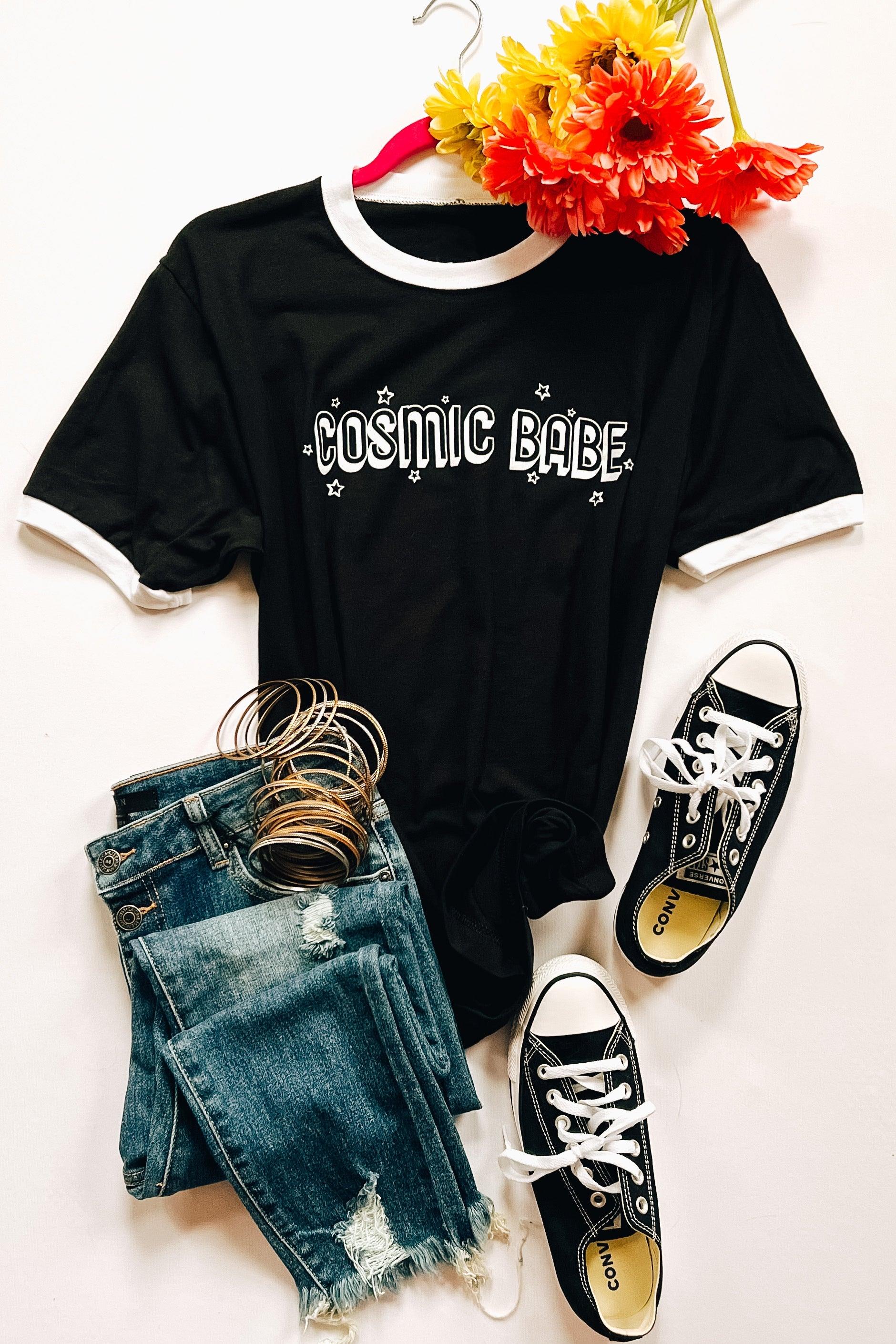Cosmic Babe Tee - Atomic Wildflower