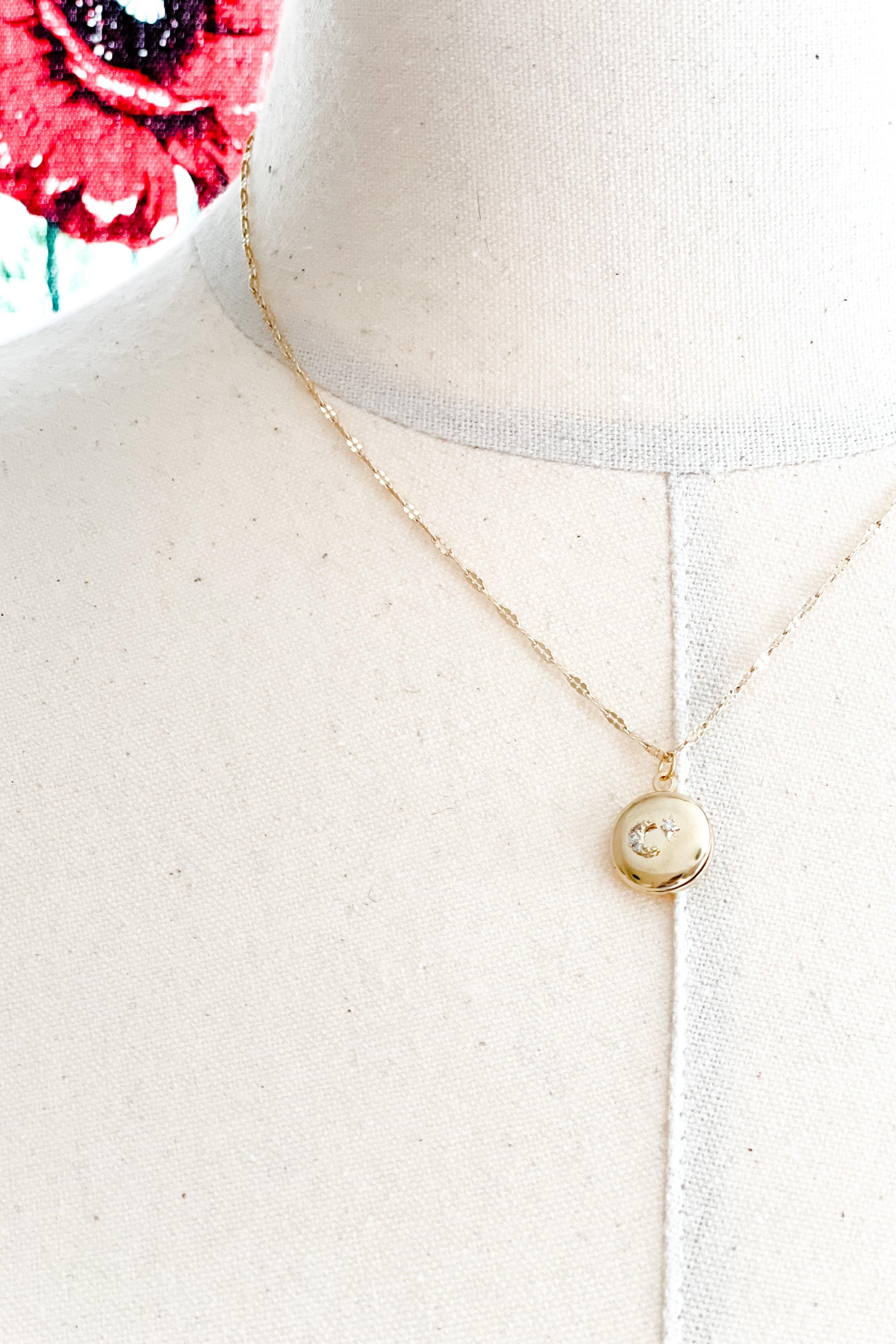 Luna Lunar Locket Necklace - Atomic Wildflower